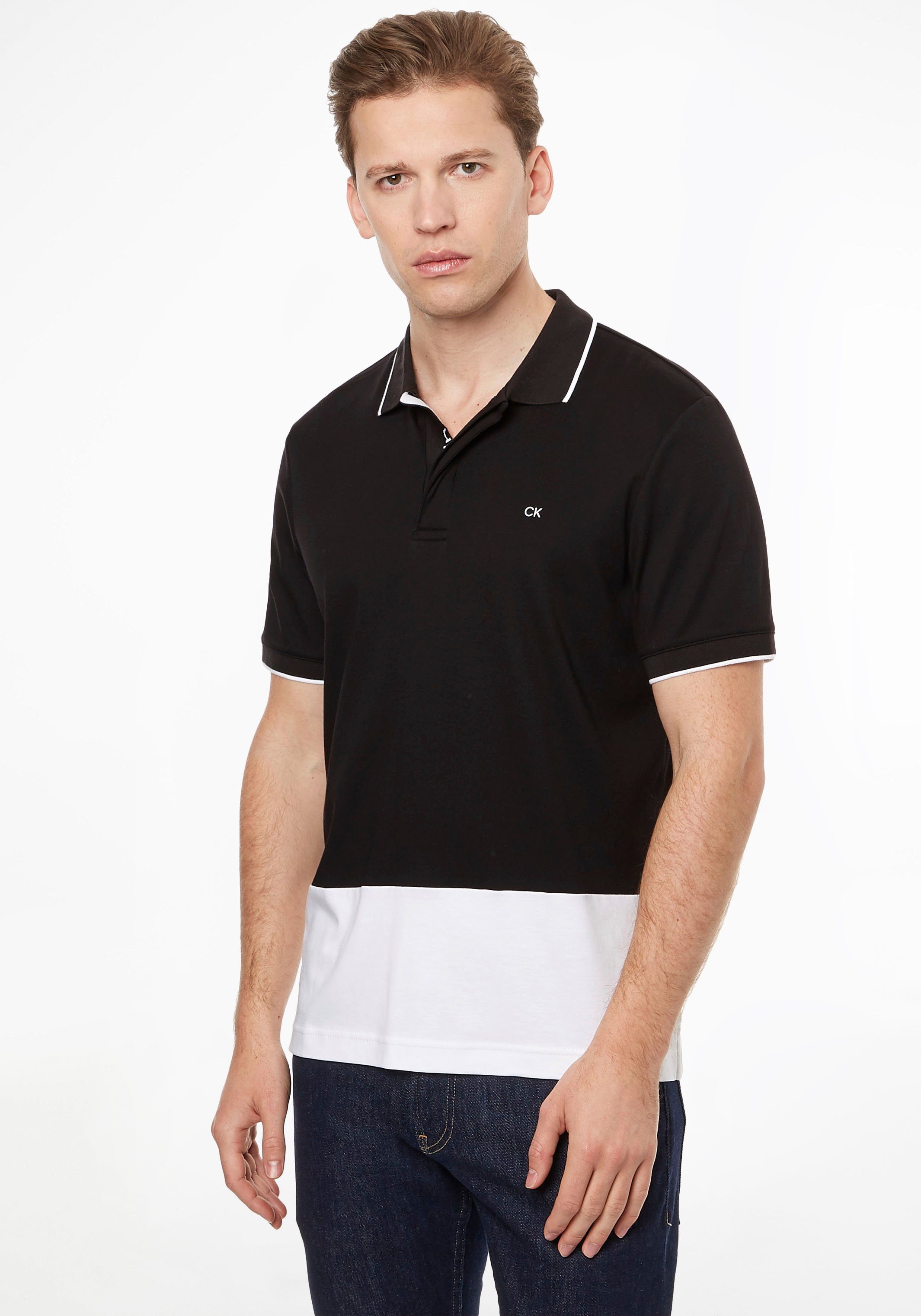 Calvin Klein POLO BLOCKING Poloshirt PLACKET LOGO COLOR