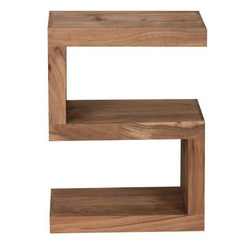 KADIMA DESIGN Beistelltisch Holztisch "S" Cube NAKO: Handgefertigtes Landhaus-Stil Design