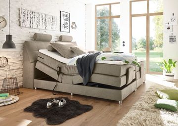 ED EXCITING DESIGN Boxspringliege (180 x 200 cm, Palermo 180x200 cm Soro 23 sand), Beige