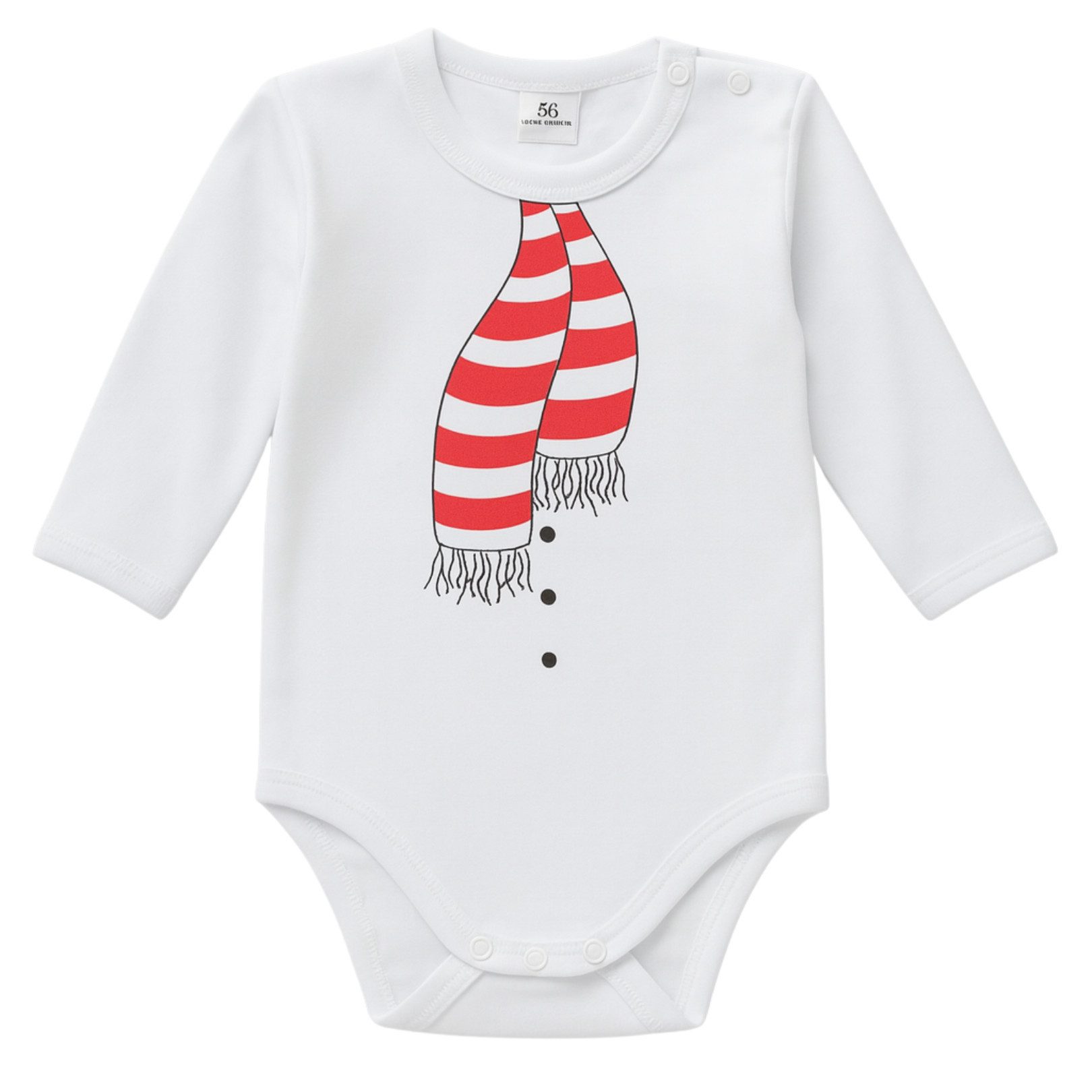 Babymajawelt Langarmbody Winterbody Weihnachtsbody Look, Schneemann Xmas (1-tlg)