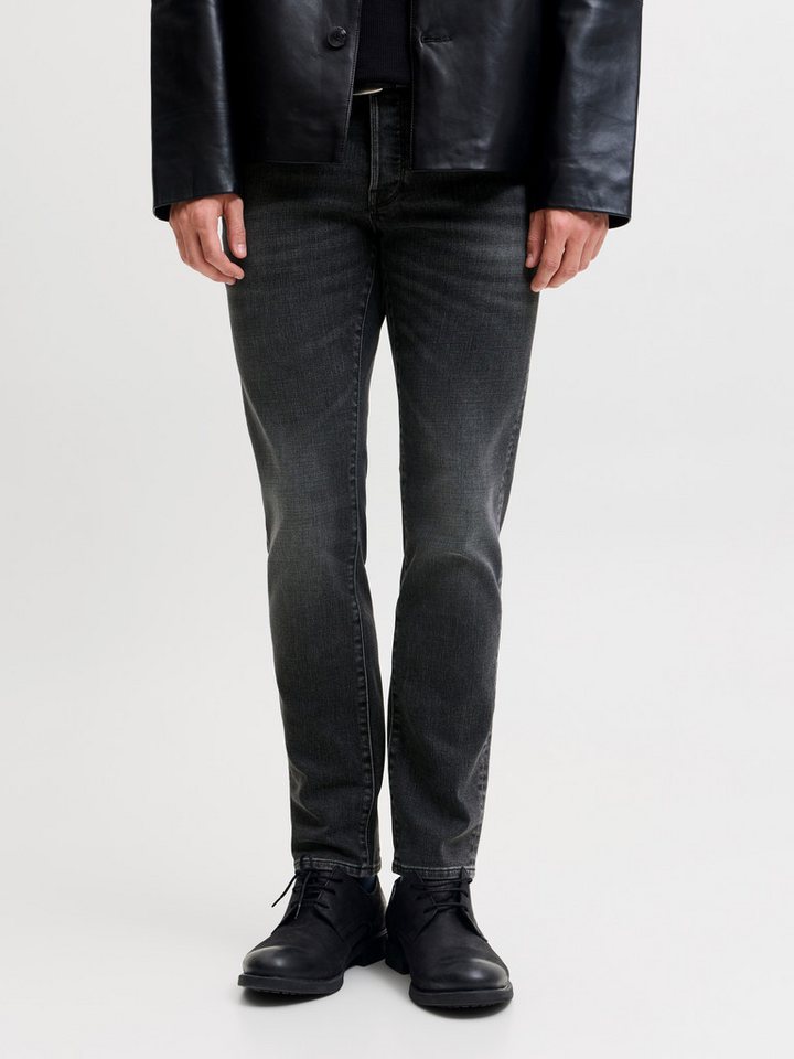 Jack & Jones Slim-fit-Jeans JJIGLENN – Jeans mit Stretch, niedriger Leibhöhe und Taschen Baumwollmischung, slim fit