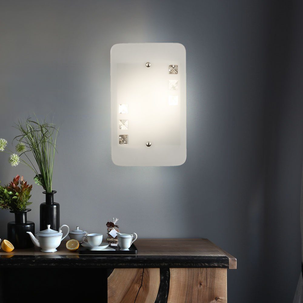 Orbit Licht Lampe Design Metall etc-shop Wandleuchte, nicht Leuchte Glas Wand inklusive, LED Esto Beleuchtung Leuchtmittel