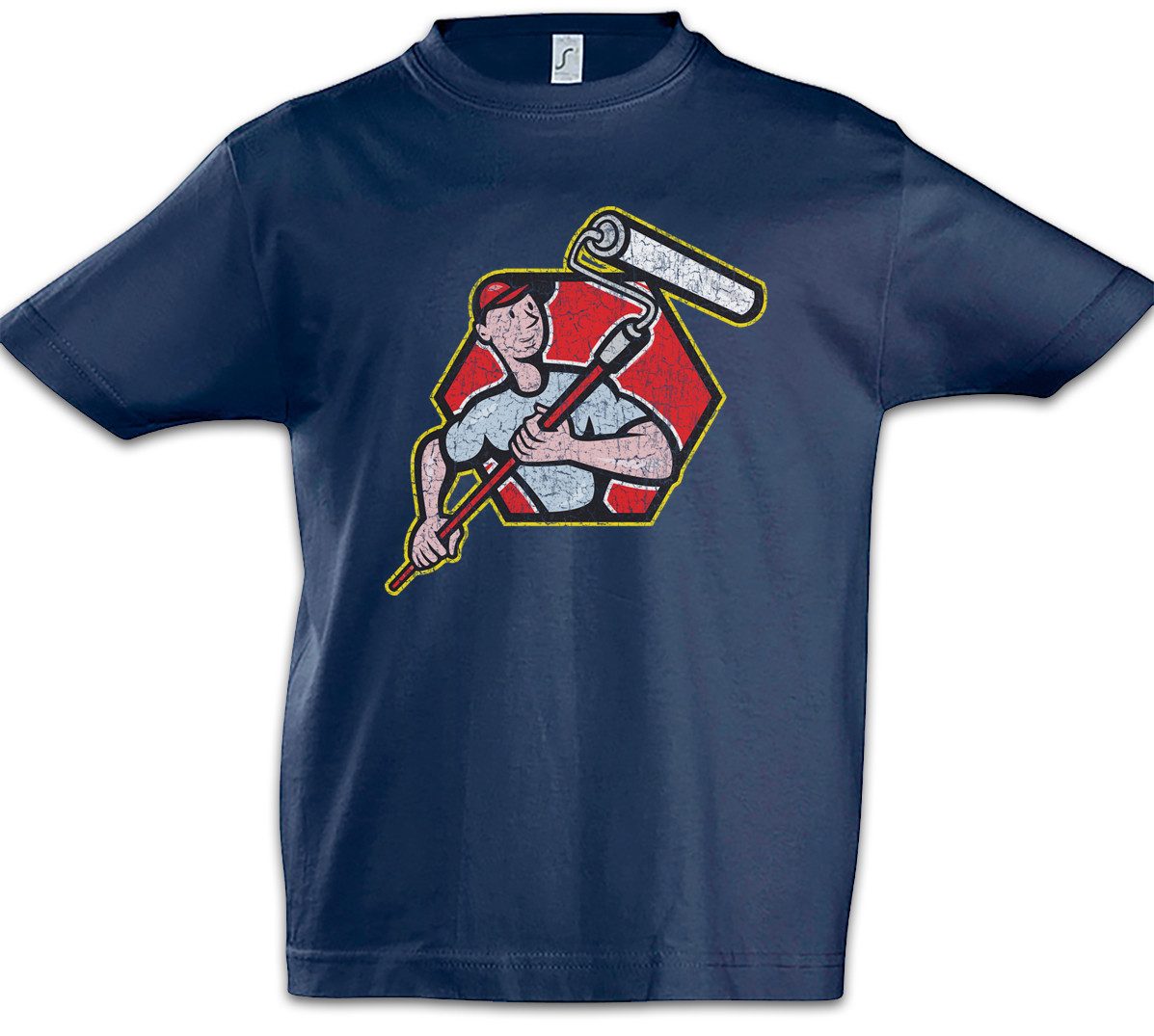 Print-Shirt Painter VII Kinder T-Shirt Maler Artist Lackierer Handwerk Künstler
