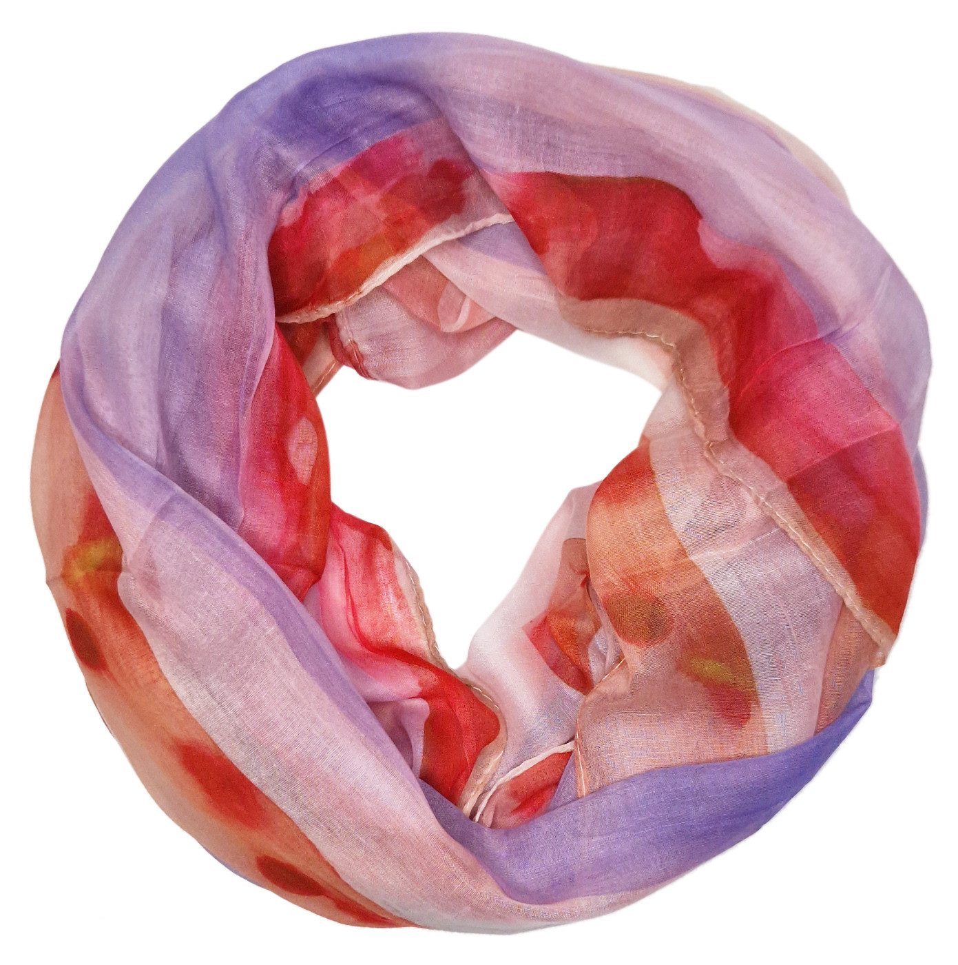 Loop Damen Loopschal Aquarell-Optik Schlauchschal Sommer Schal