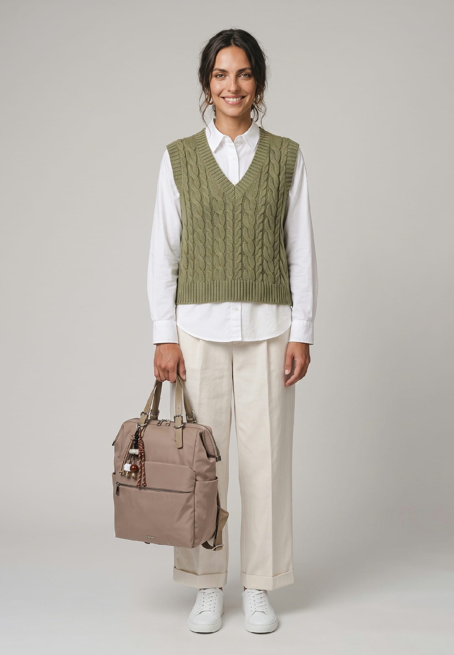 SURI FREY Cityrucksack SFY Sandey, Logo Patch