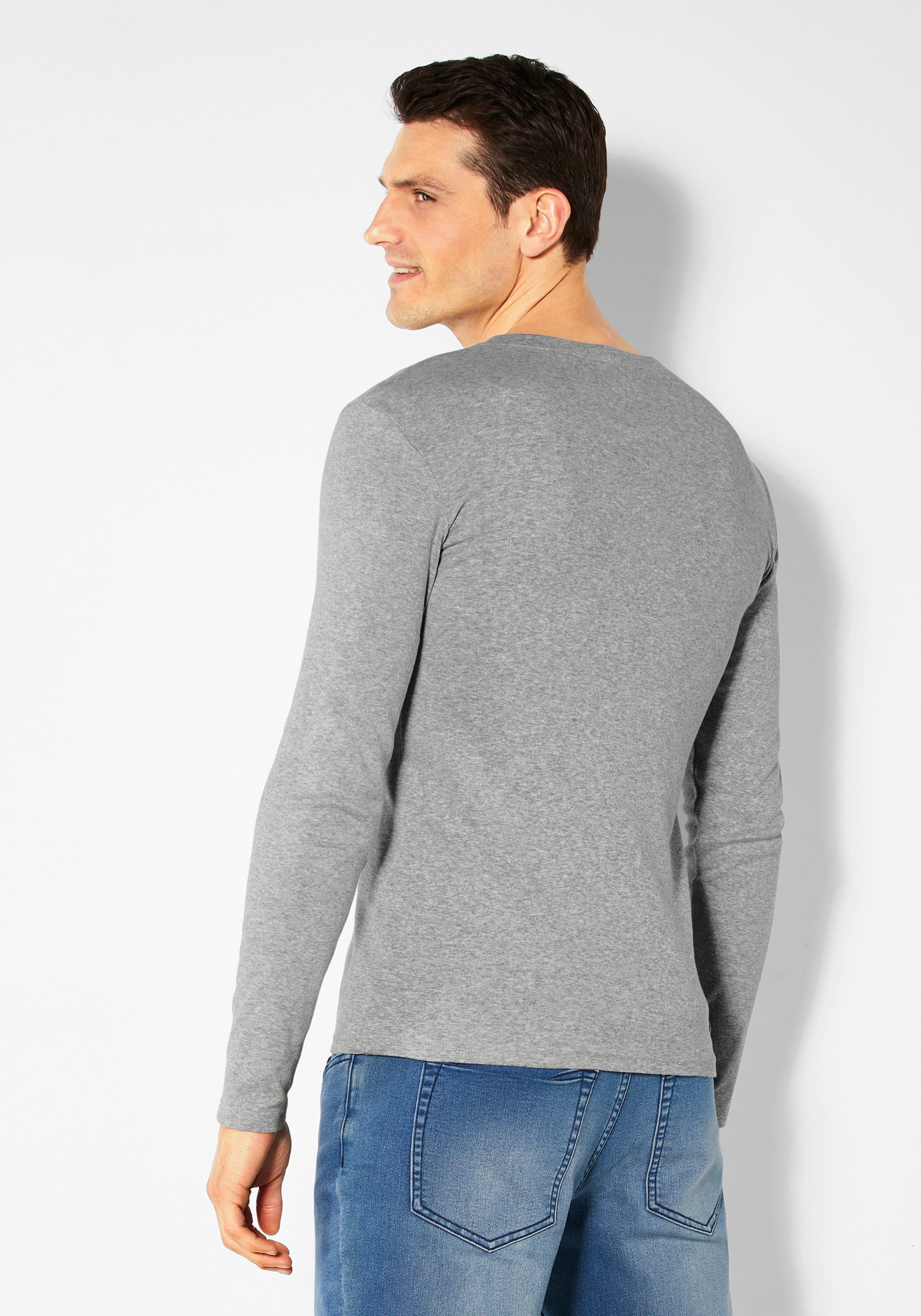 H.I.S Langarmshirt mit aufwendiger Knopfleiste