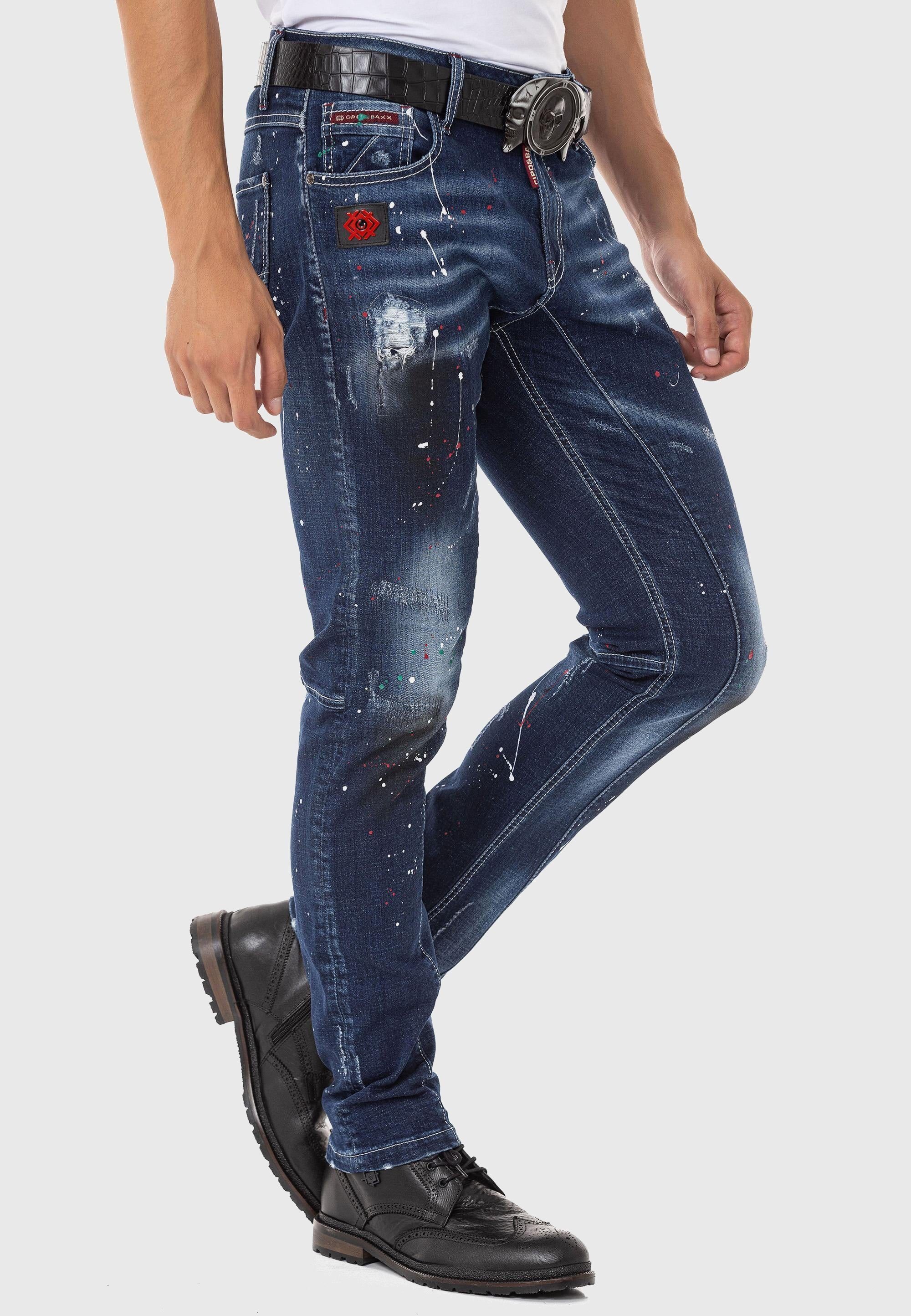 Cipo & Baxx 5-Pocket-Jeans Jeans mit modischen Details