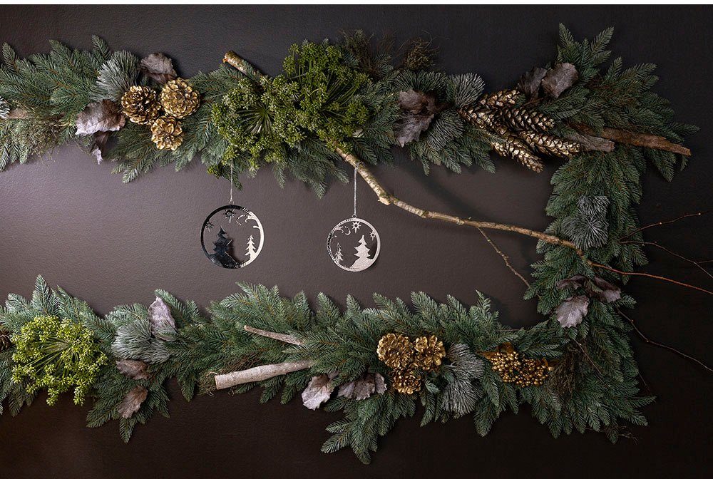 Fink Baumbehang Dekohänger, Baum NEVO (1 St), Weihnachtsdeko, Fensterdeko für Weihnachten