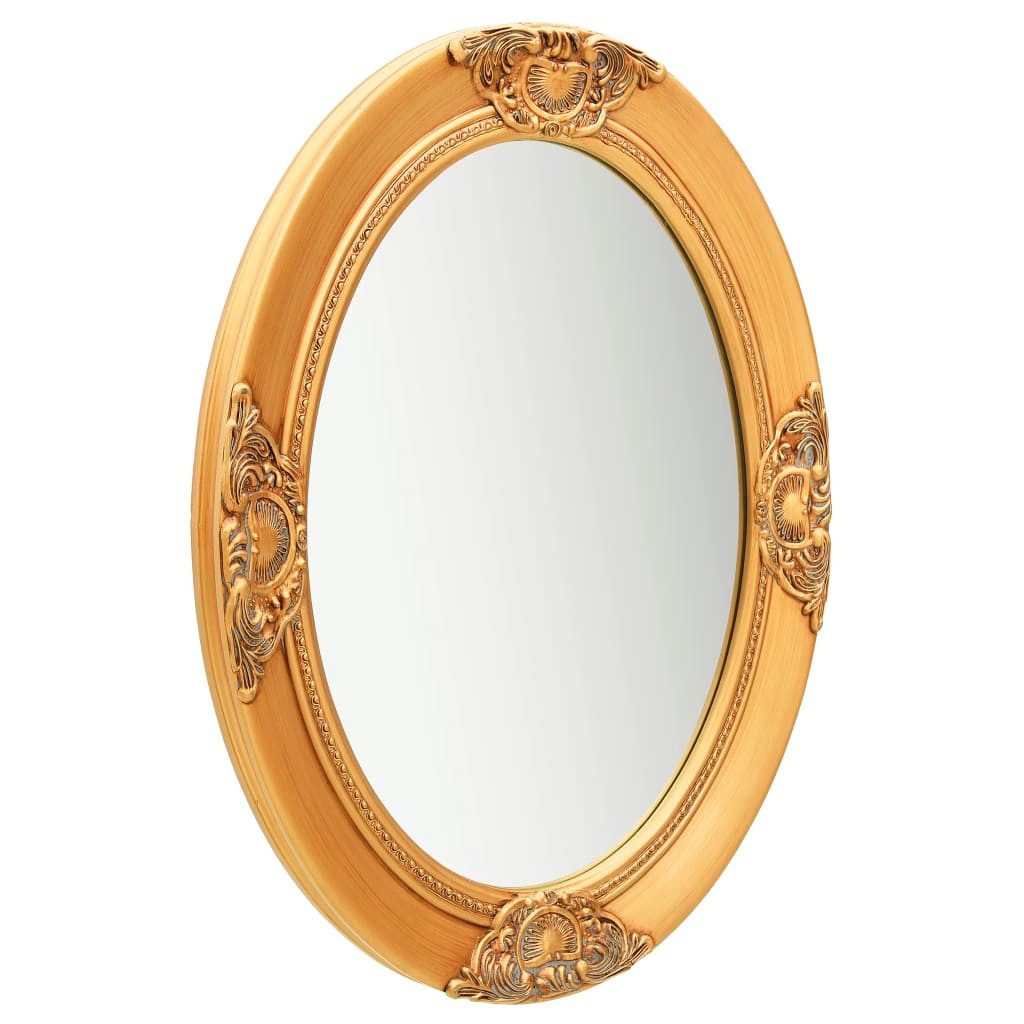 vidaXL Spiegel Wandspiegel im Barock-Stil 50 x 70 cm Golden (1-St)