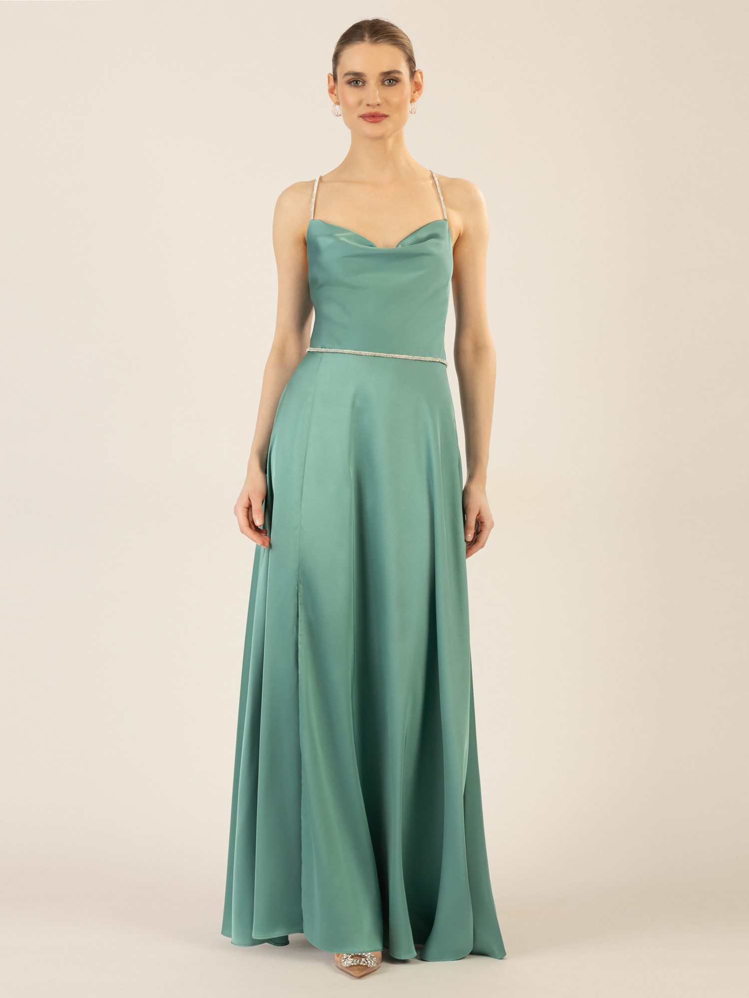 Apart Abendkleid aus mattschimmerndem Satin günstig online kaufen