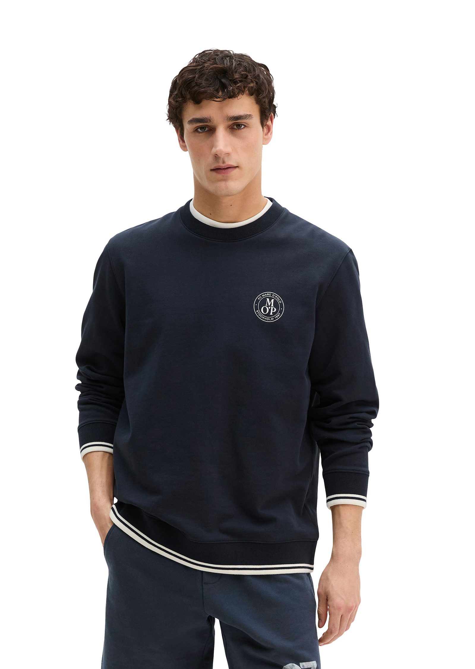 Marc O'Polo Sweatshirt mit Fußball-Rückenprint