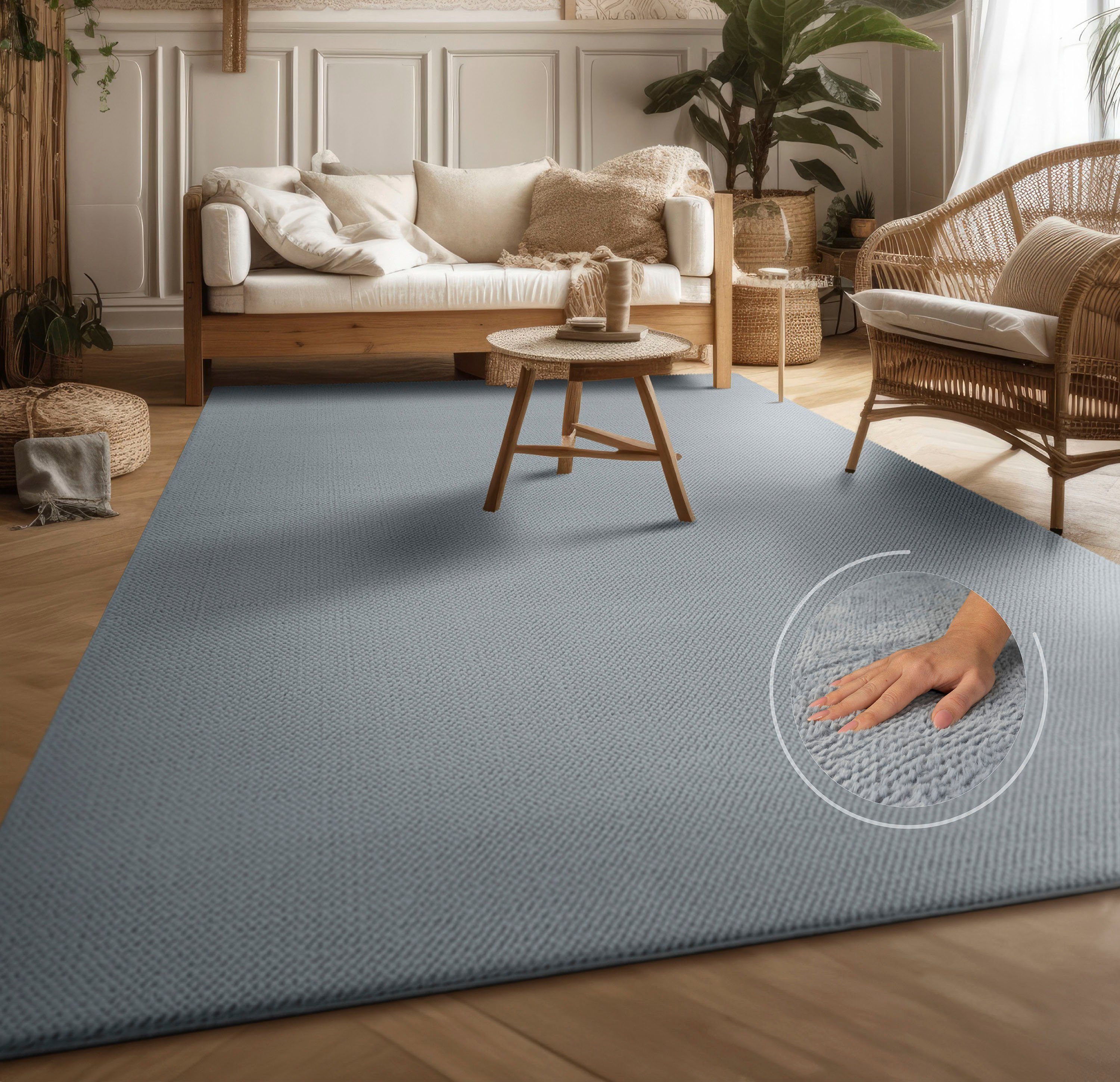 my home Teppich Ciney, rechteckig, Höhe: günstig online kaufen