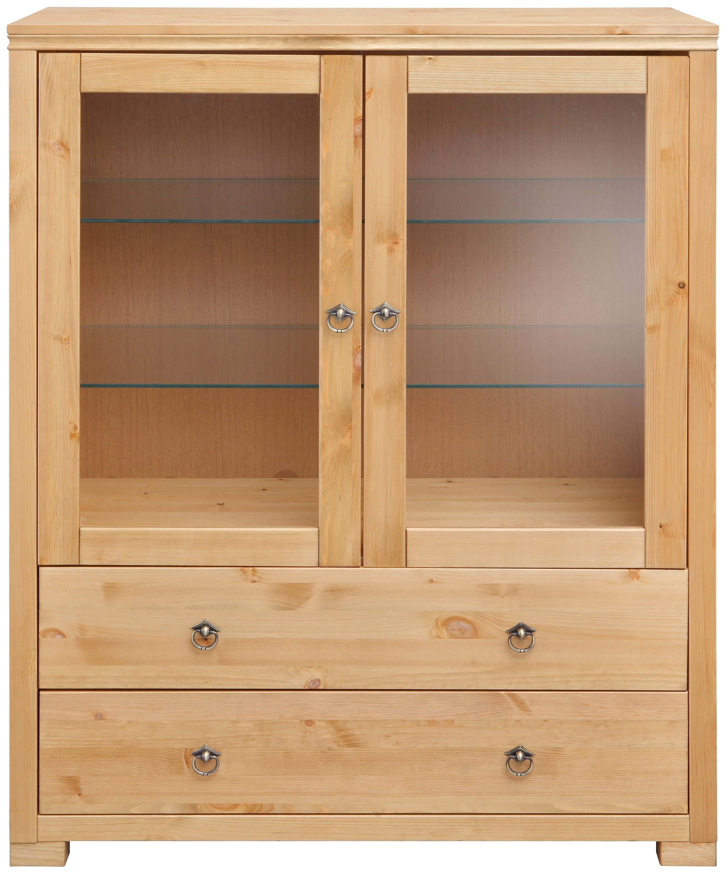 Home affaire Highboard Gotland, Vitrine, Breite 101 cm, Türen mit Glaseinsä günstig online kaufen