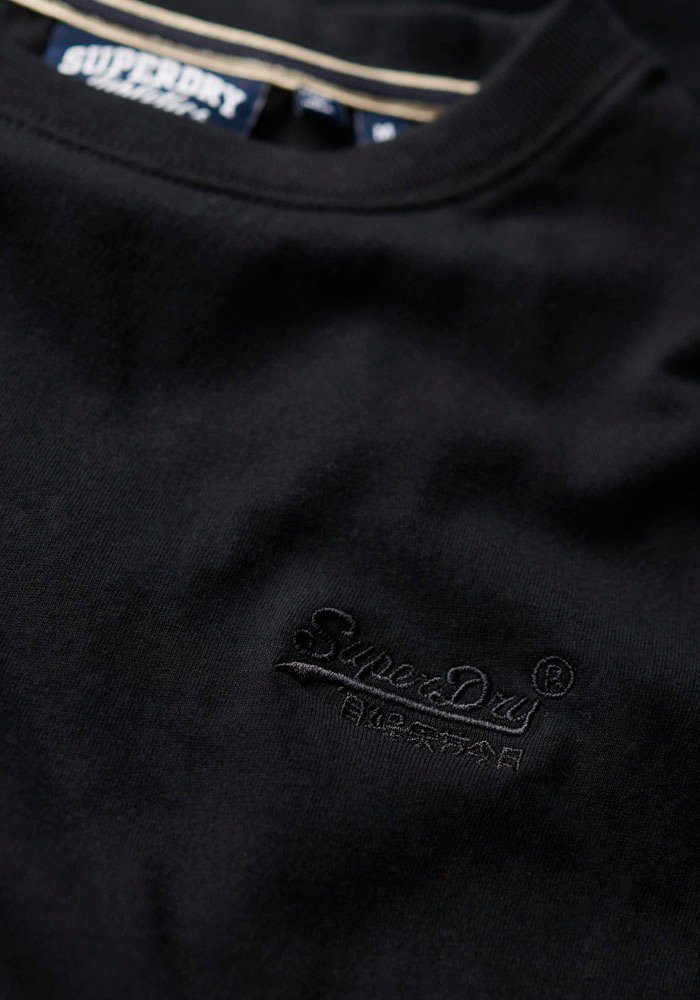 Superdry Rundhalsshirt Te Logo Vintage black Emb