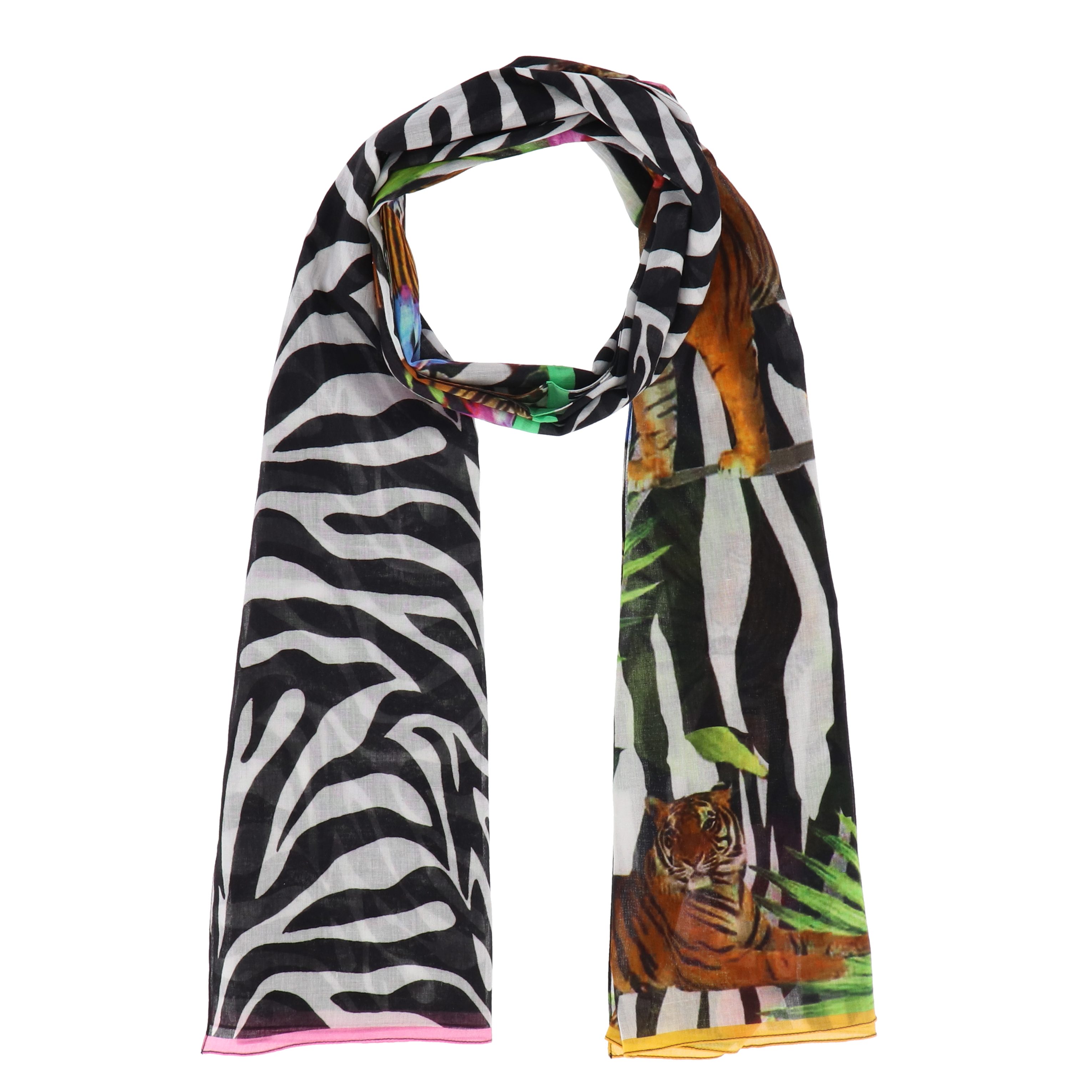 halsüberkopf Accessoires Modeschal Schal Animal Patch, reine Baumwolle