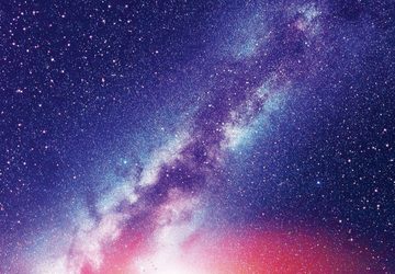 murimage® Fototapete Fototapete Universum 3D 366 x 254 cm Galaxie Nachthimmel Sterne Weltall Cosmos Kosmonaut Sky Ufo Sternschnuppe inklusiv Kleister