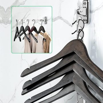 Fivejoy Kleiderhaken Kleiderhaken Klappbar,Wandkleiderhalter,Kleiderhänger Kleiderstange, (1-St), für Waschküche Badezimmer Balkon
