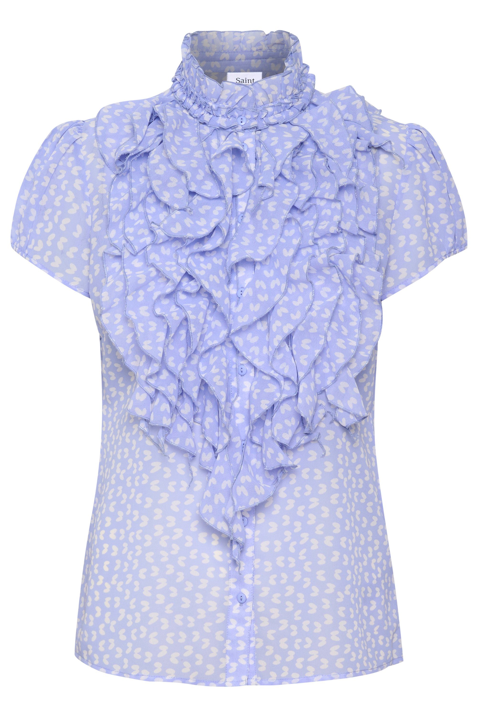 Blue SS LillySZ Butterfly Illusion Saint Blusentop Tropez Shirt