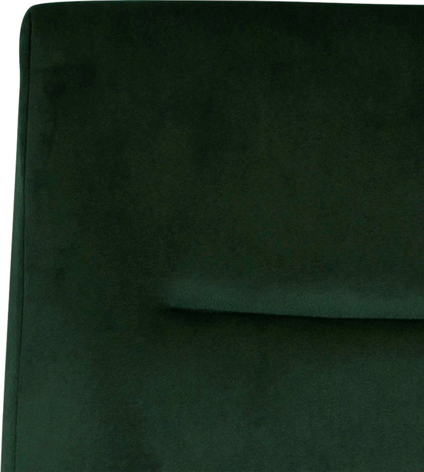 ACTONA GROUP Esszimmerstuhl Doris (Set, Stoff, schwarze Metallbeine 2 St), schlanke, lebendigem mit