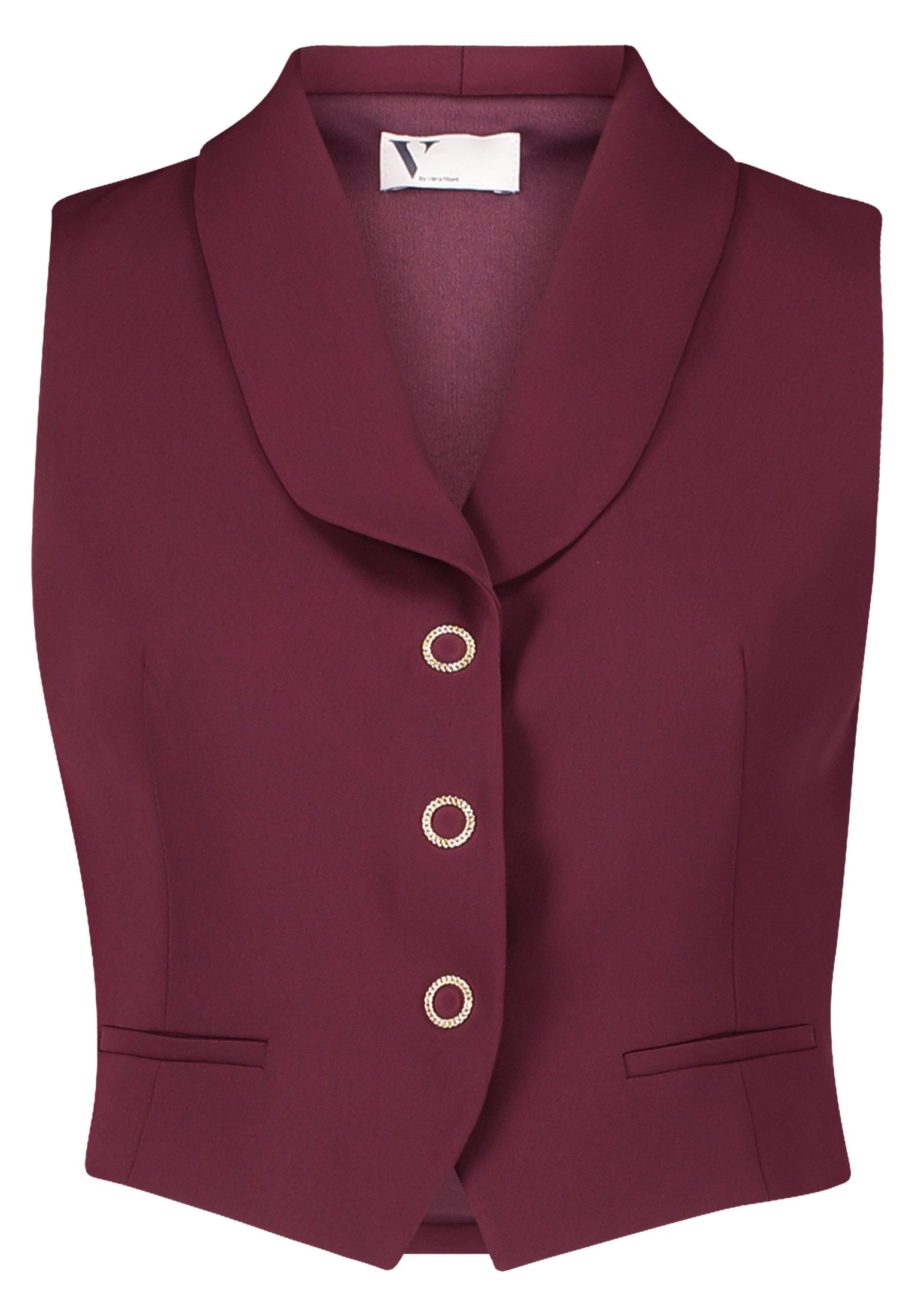 Vera Mont Strickweste Damen Sommerweste mit Kragen günstig online kaufen