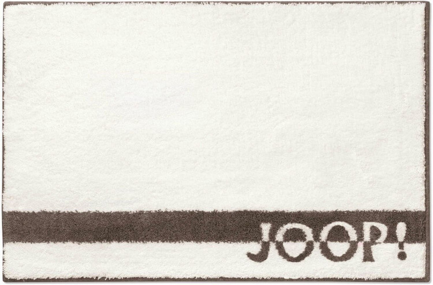 Badematte JOOP! Badteppich 141 LOGO STRIPES Creme 50 x 60 cm JOOP!, Polyacryl