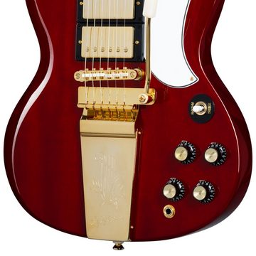 Epiphone E-Gitarre, Joe Bonamassa 1963 SG Custom Dark Wine Red - Double Cut Modelle