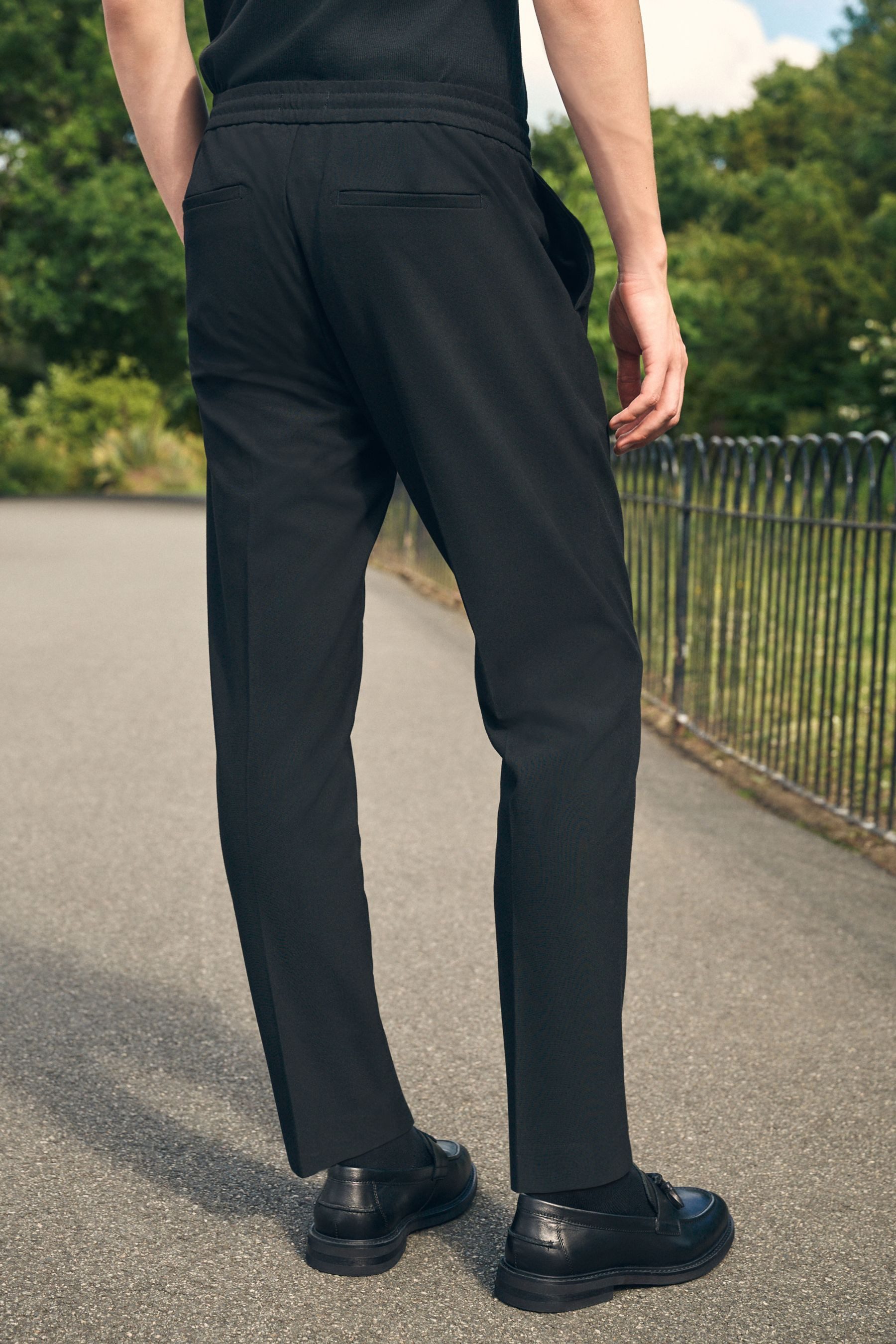 Next Stretch-Hose Edle Slim Fit Stretch-Hose mit Kordelzug (1-tlg)
