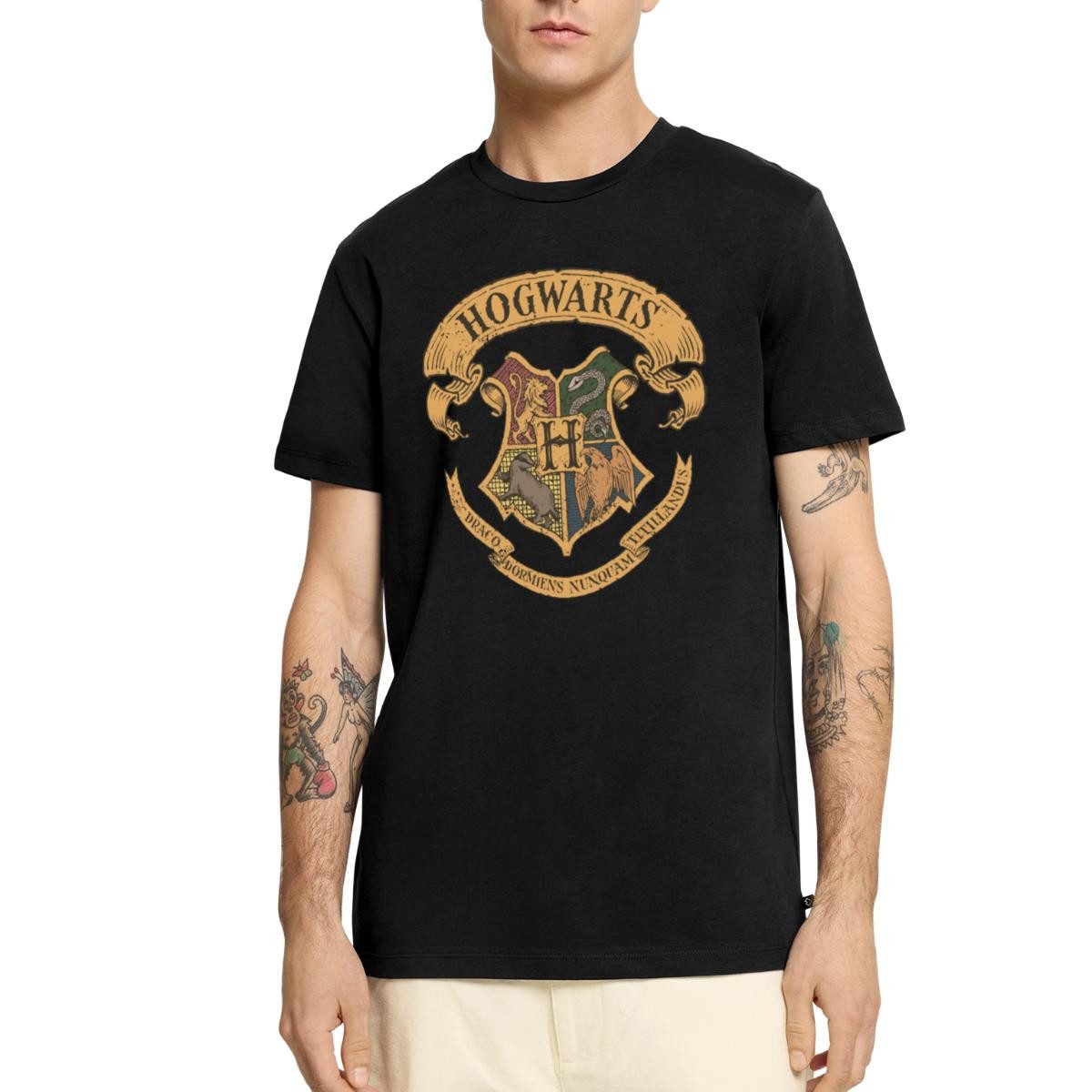 T-Shirt Harry Potter Hogwarts Wappen Männer Premium T-Shirt