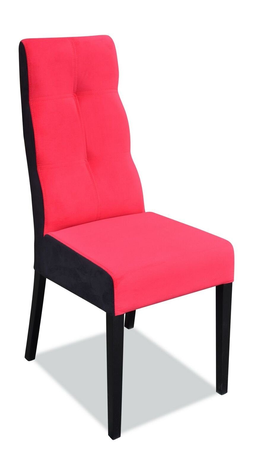 Stoff Design Stuhl Esszimmer Gastro Textil Polster Sessel Stühle Set Stuhl, Neu Holz JVmoebel 4x