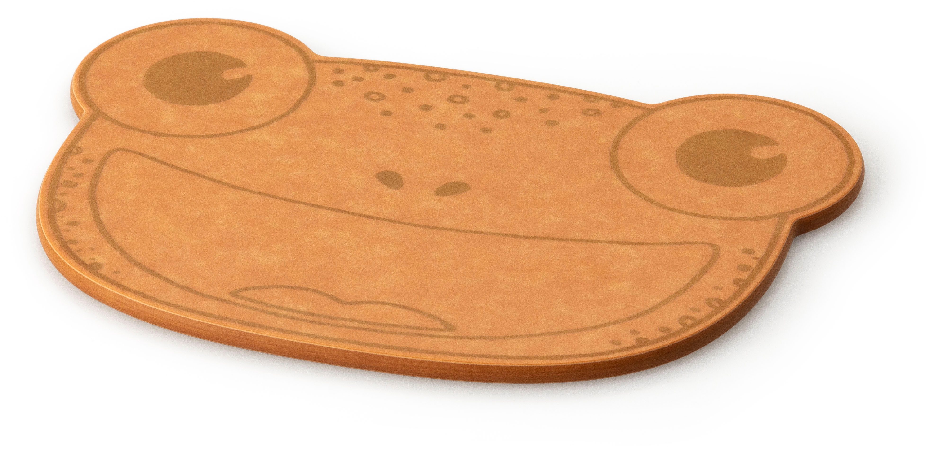 Continenta Servierbrett, Kunststoff, (1-St), Frosch, Duracore braun 21,9x15,3x0,6 cm