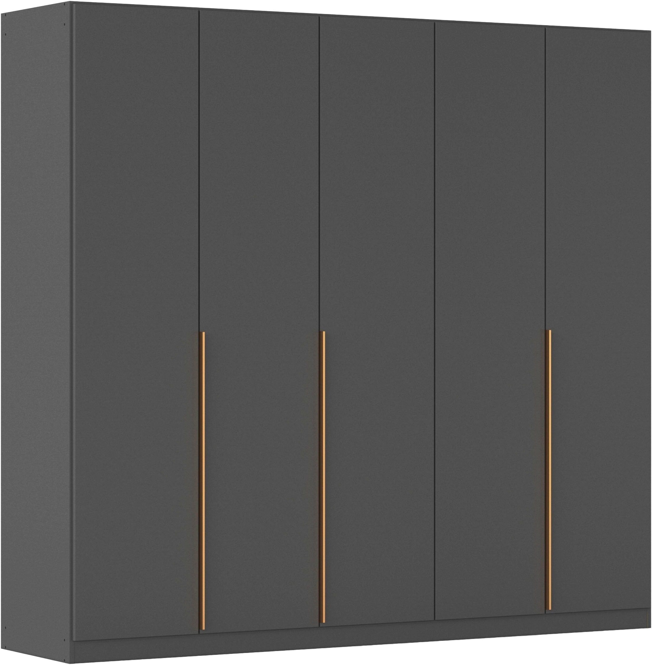 OTTO home Kleiderschrank Mehrzweckschrank Aktenschrank Möbel Mietswohnung Garderobe AGORDO (Breiten 91-405 cm, Griffe GOLD-Farben) durchdachte Innenausstattung kleine und große Räume MADE IN GERMANY