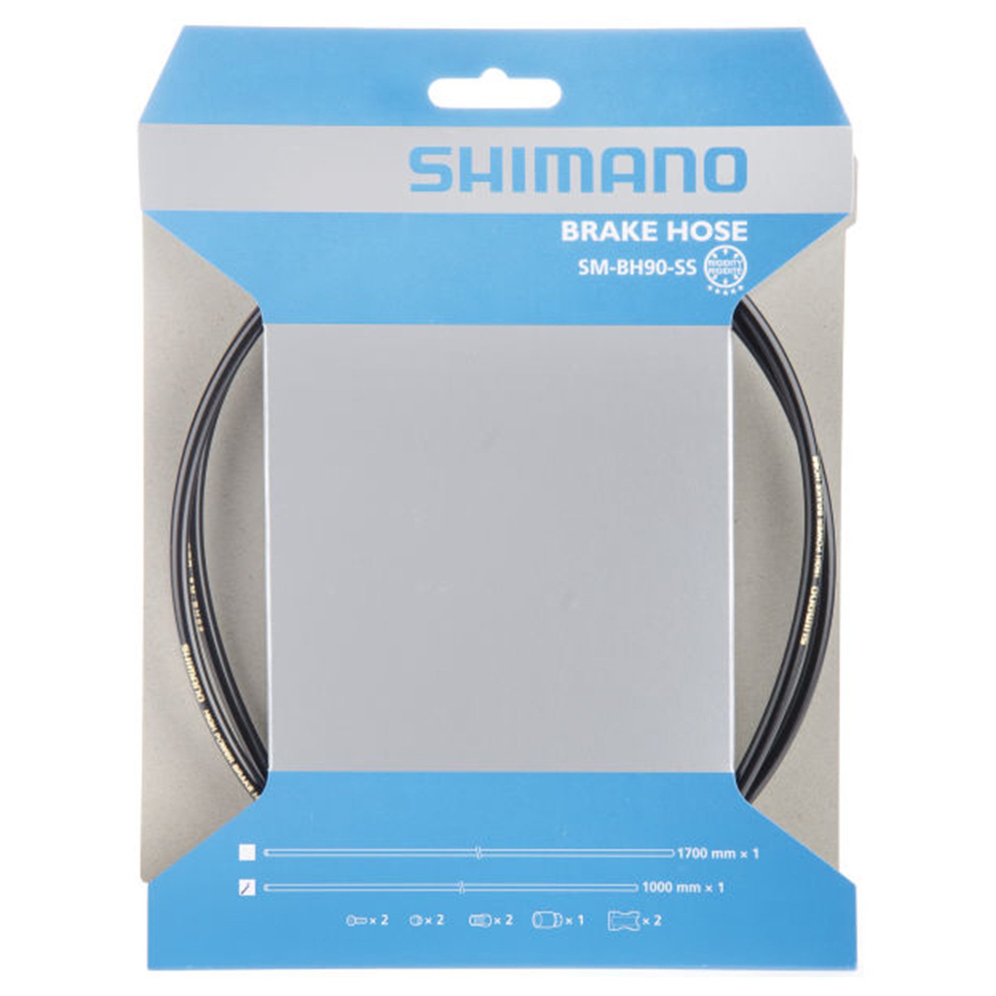 Shimano Bowdenzug SM-BJ90-SS (einzeln, 1-St., mit Montagematerial), Bremsleitung für hydraulische Scheibenbremse Fahrradbremse Bremsen Set