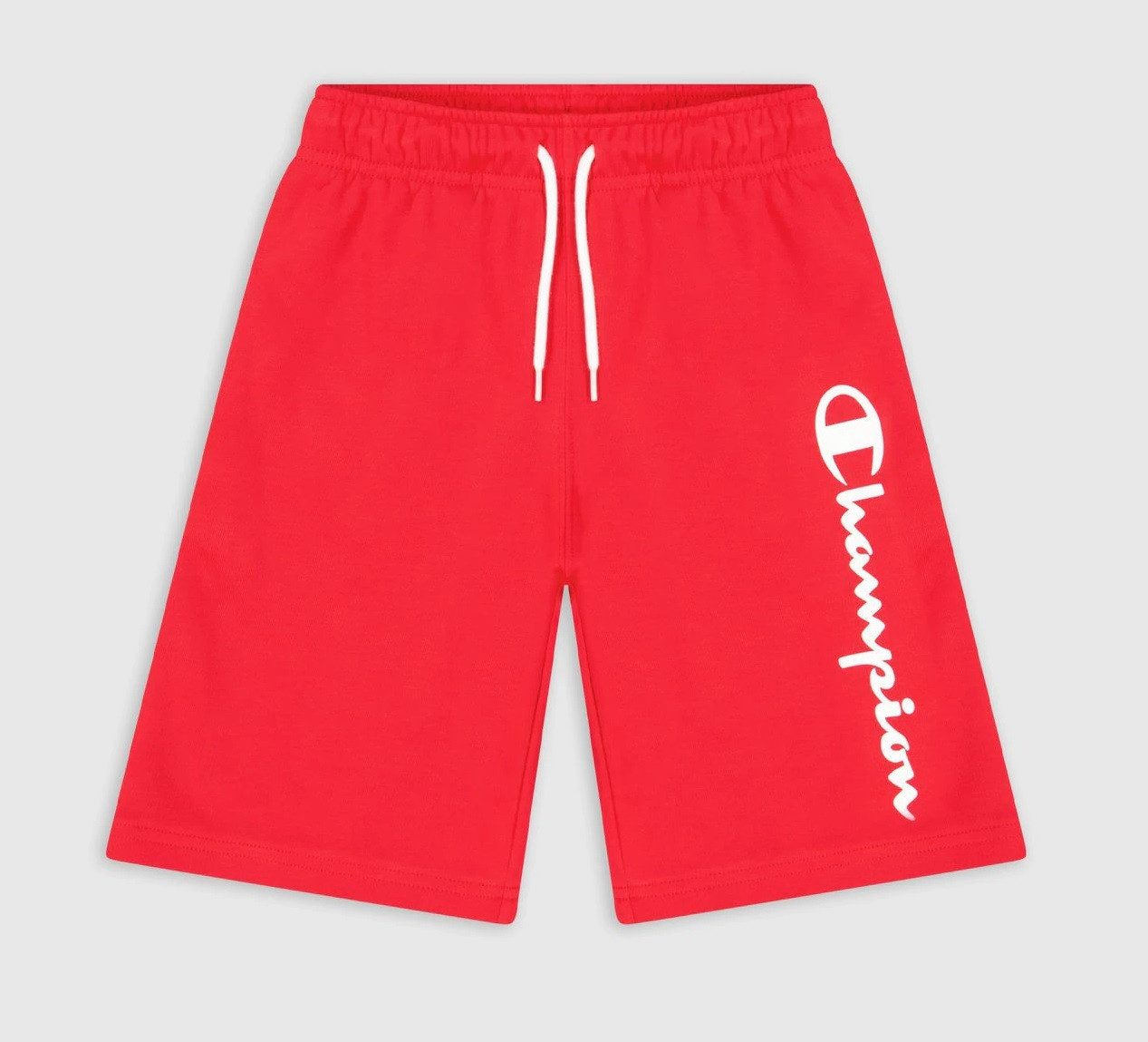 Champion Bermudas Freizeithose (Baumwolle) mit Logo-Schriftzug kurz rot Jungen