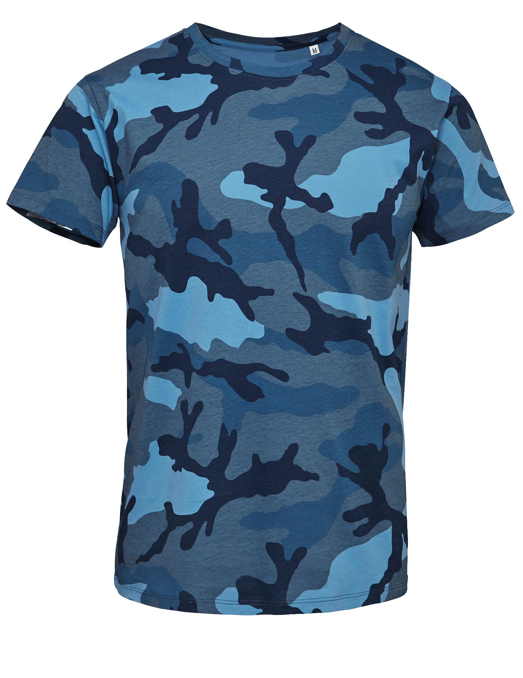 und Look Detail & Blue Camo Camo Grau Blau Tarn lieferbar, Military, Camouflage Farben in Army Shirt Art T-Shirt Grün
