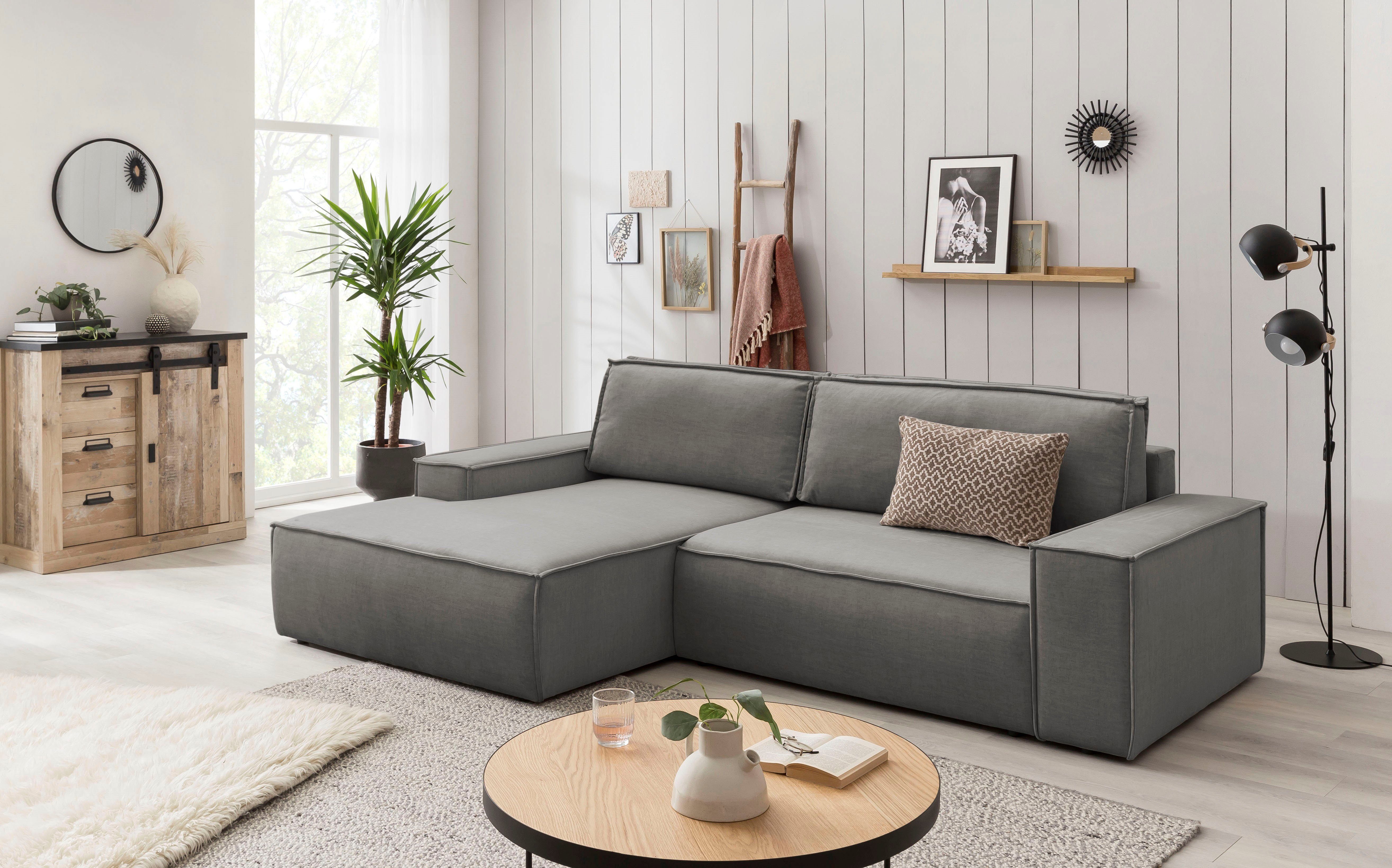 Ecksofa SHERWOOD Schlafsofa 267 cm, L-Form