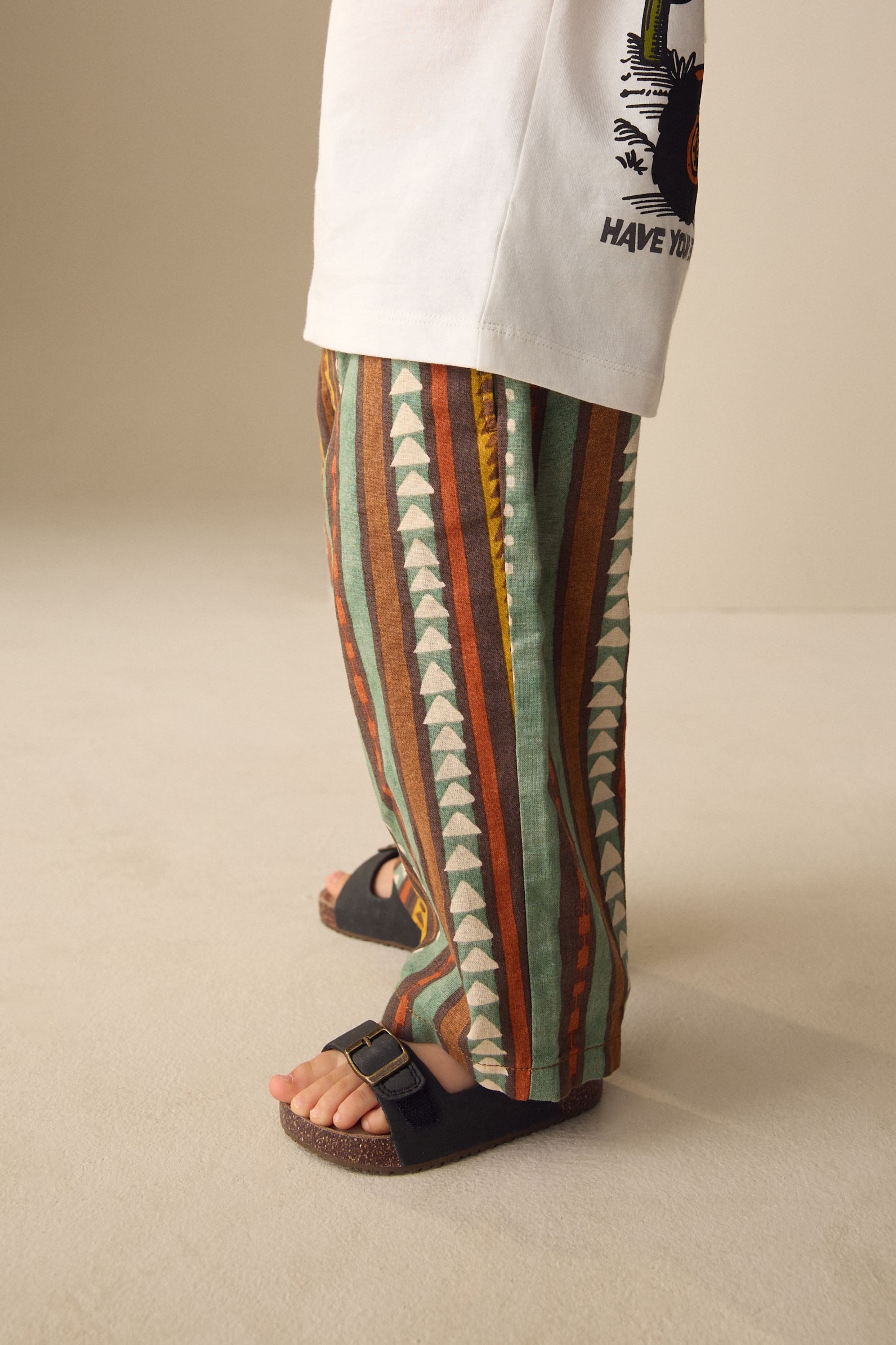 Next Schlupfhose Schlupf-Hose aus Leinenmischung, weite Passform (1-tlg)