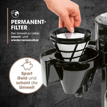 Barista Kaffeemaschine mit Mahlwerk Filterkaffeemaschine, 1l Kaffeekanne, inkl. Isolierkanne