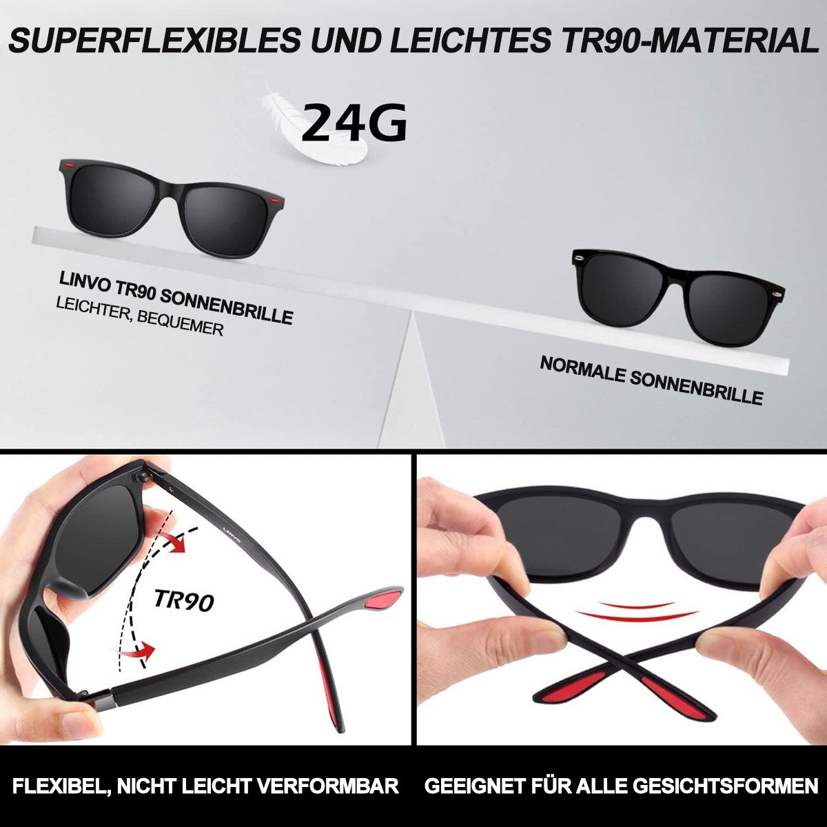 ZEUOPQ Sonnenbrille Sonnenbrillen Unisex mit Polarisierte günstig online kaufen
