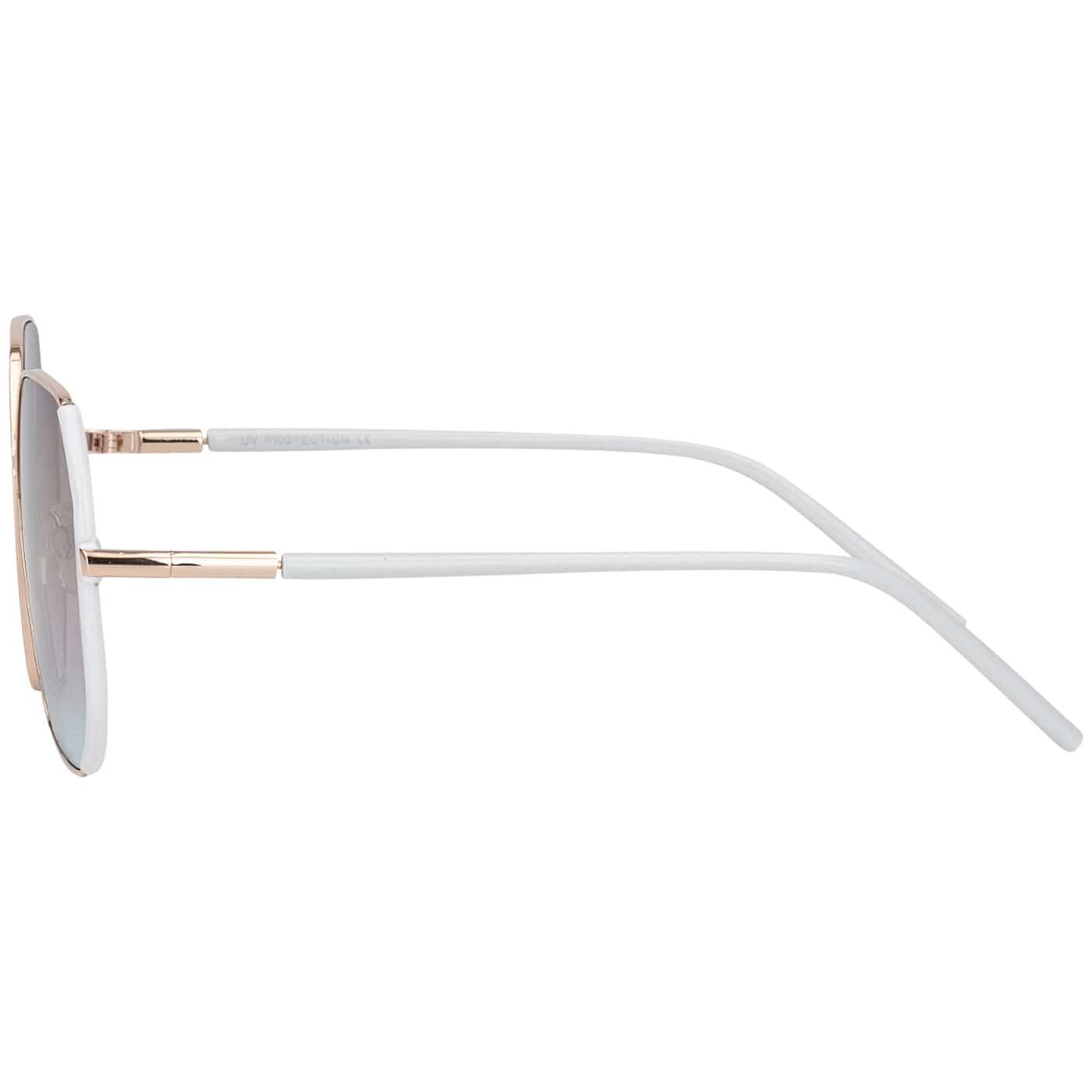 BEZLIT Eyewear schwarz Eckige Designer Pilotenbrille braun, (1-St) braun-blau, Linsen mit Gold-Weiß und Form Damen lila Sonnenbrille
