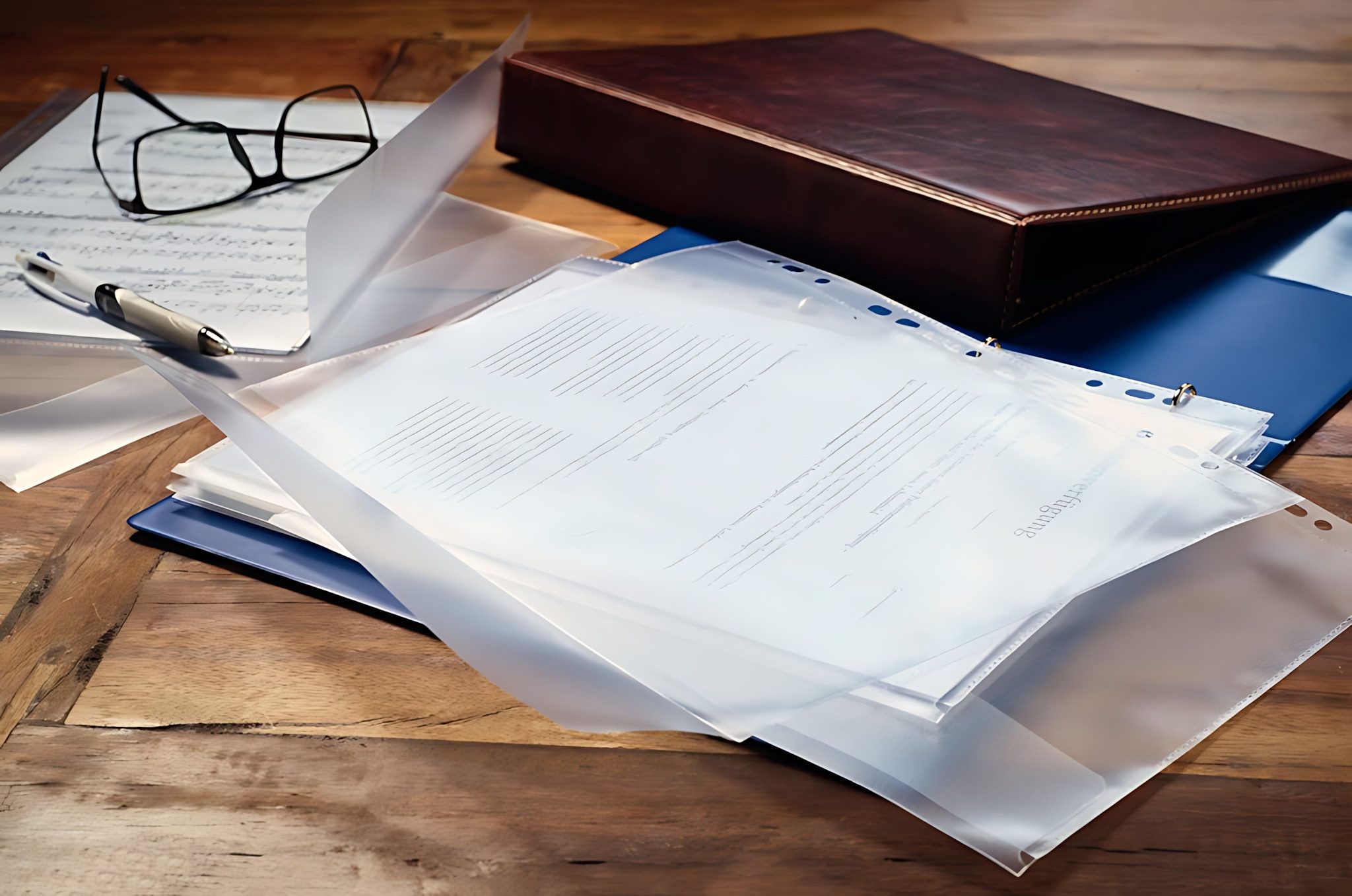 VELOFLEX Dokumententasche VeloflexDoku-Hülle A4, PP, 10er Pack. PP-Folie genarbt 130 my