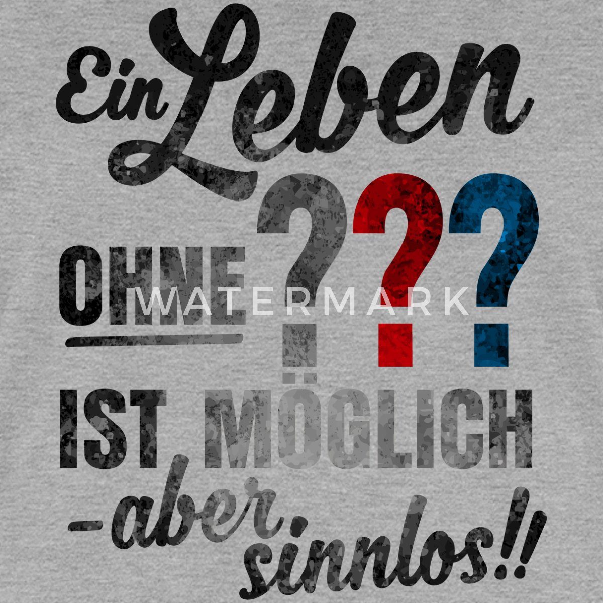 T-Shirt Die Drei Fragezeichen Spruch Frauen Premium T-Shirt