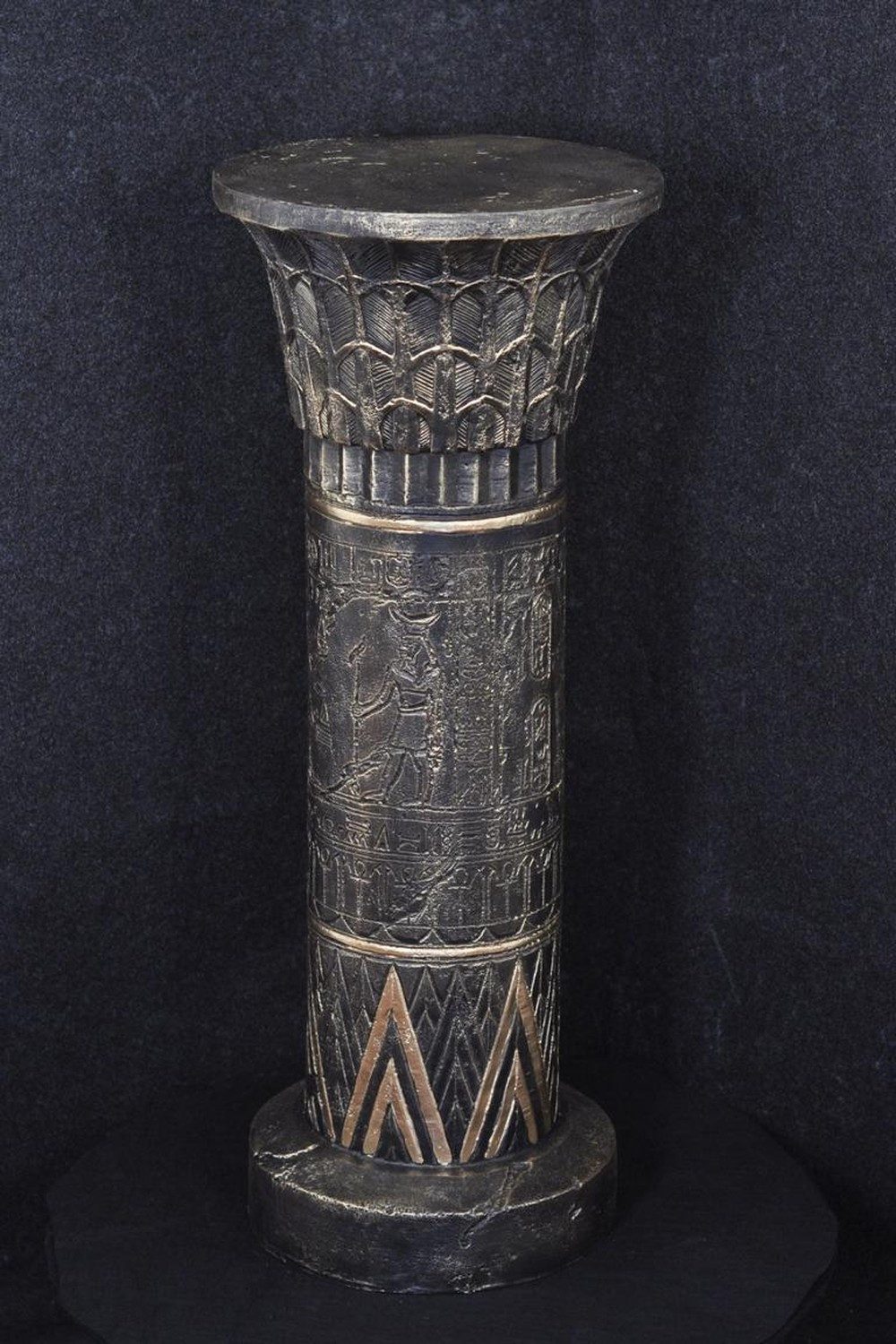 JVmoebel Dekosäule Ägyptische Pharao-Säule aus Kunststein in Antikoptik, Made in Europa