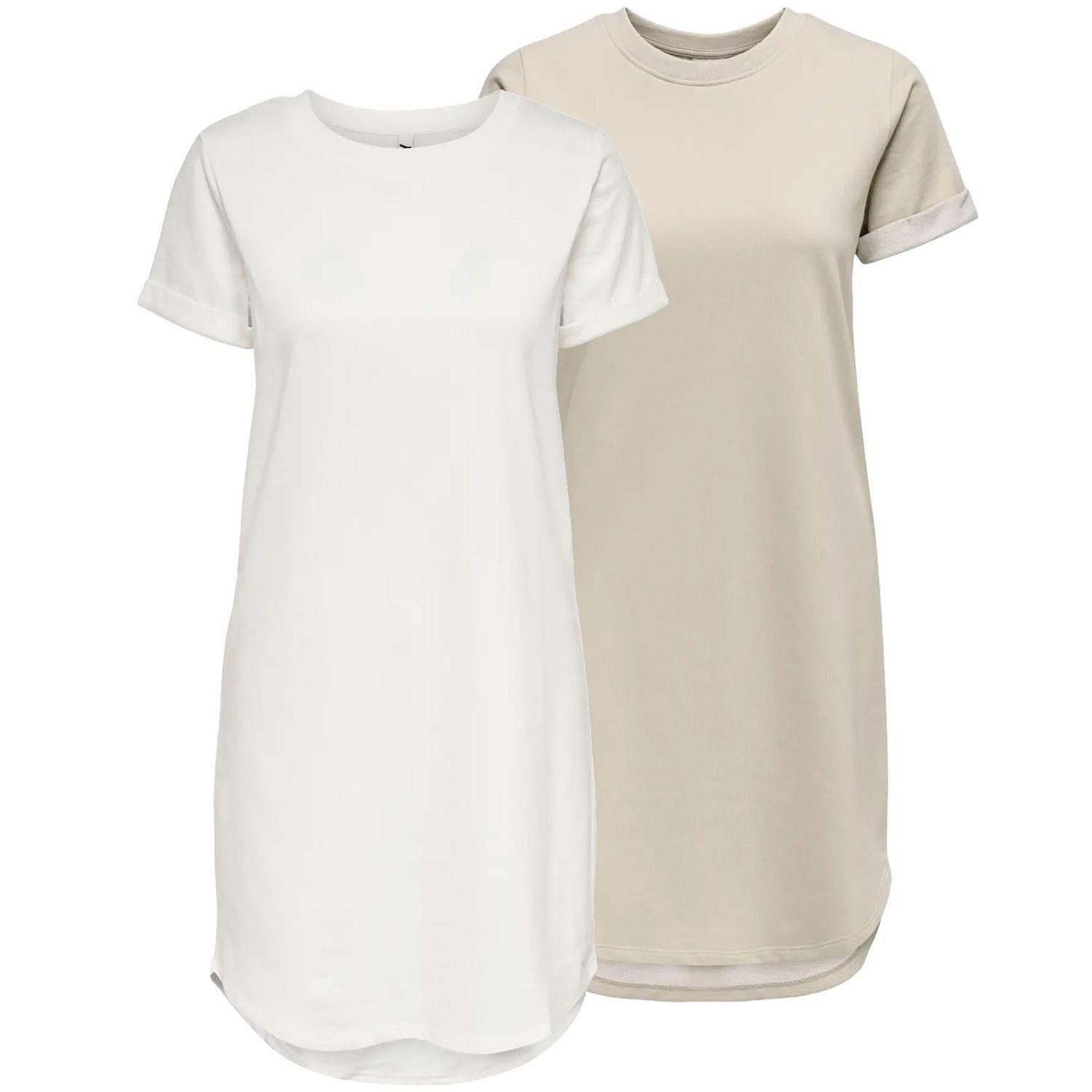 1 x beige / 1 x weiß