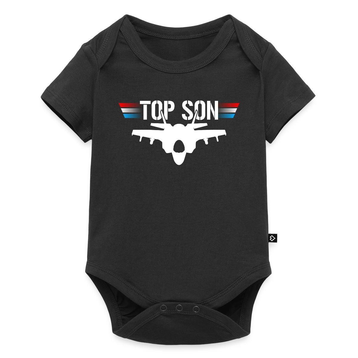 Spreadshirt Kurzarmbody Top Son Vater Sohn Partnerlook Kurzarm Tages Baby Body (1-tlg)