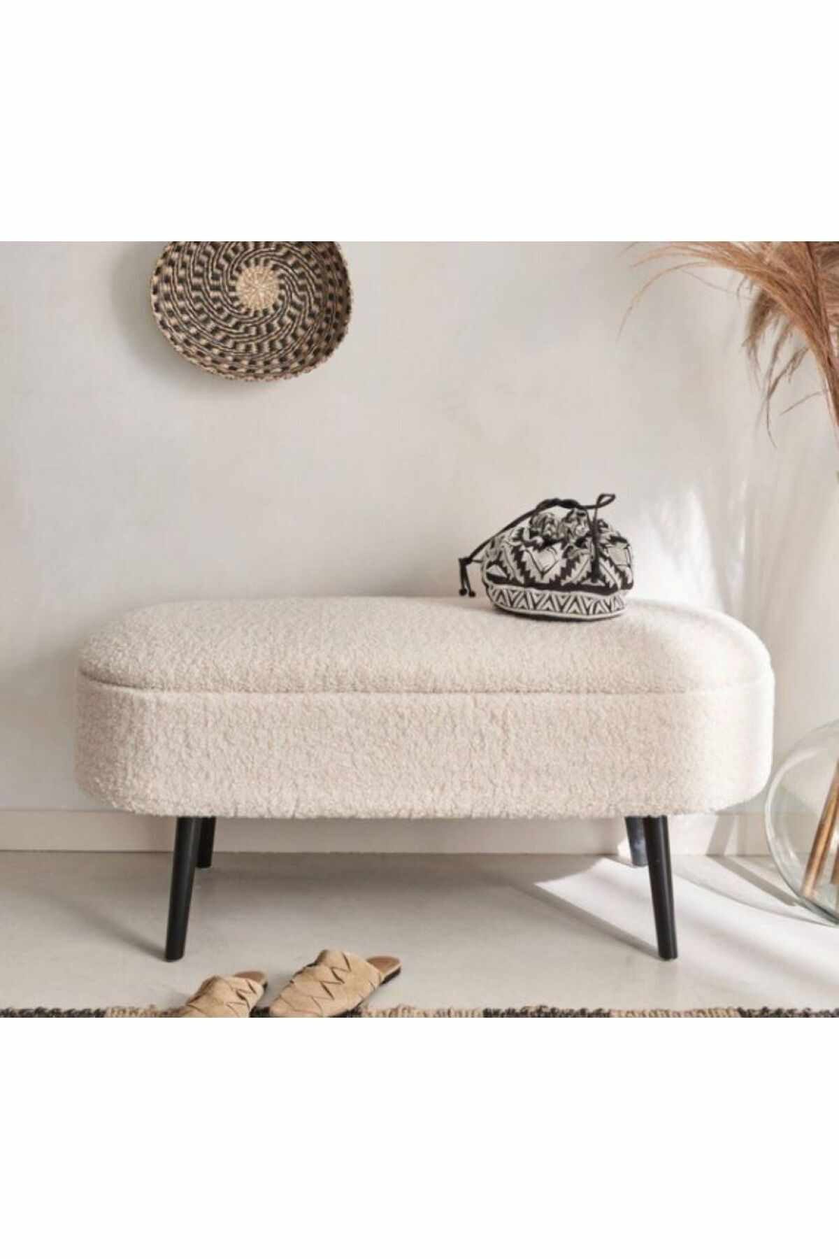 Skye Decor Pouf Oslo Pouf (1-St), Leinen-Bezug