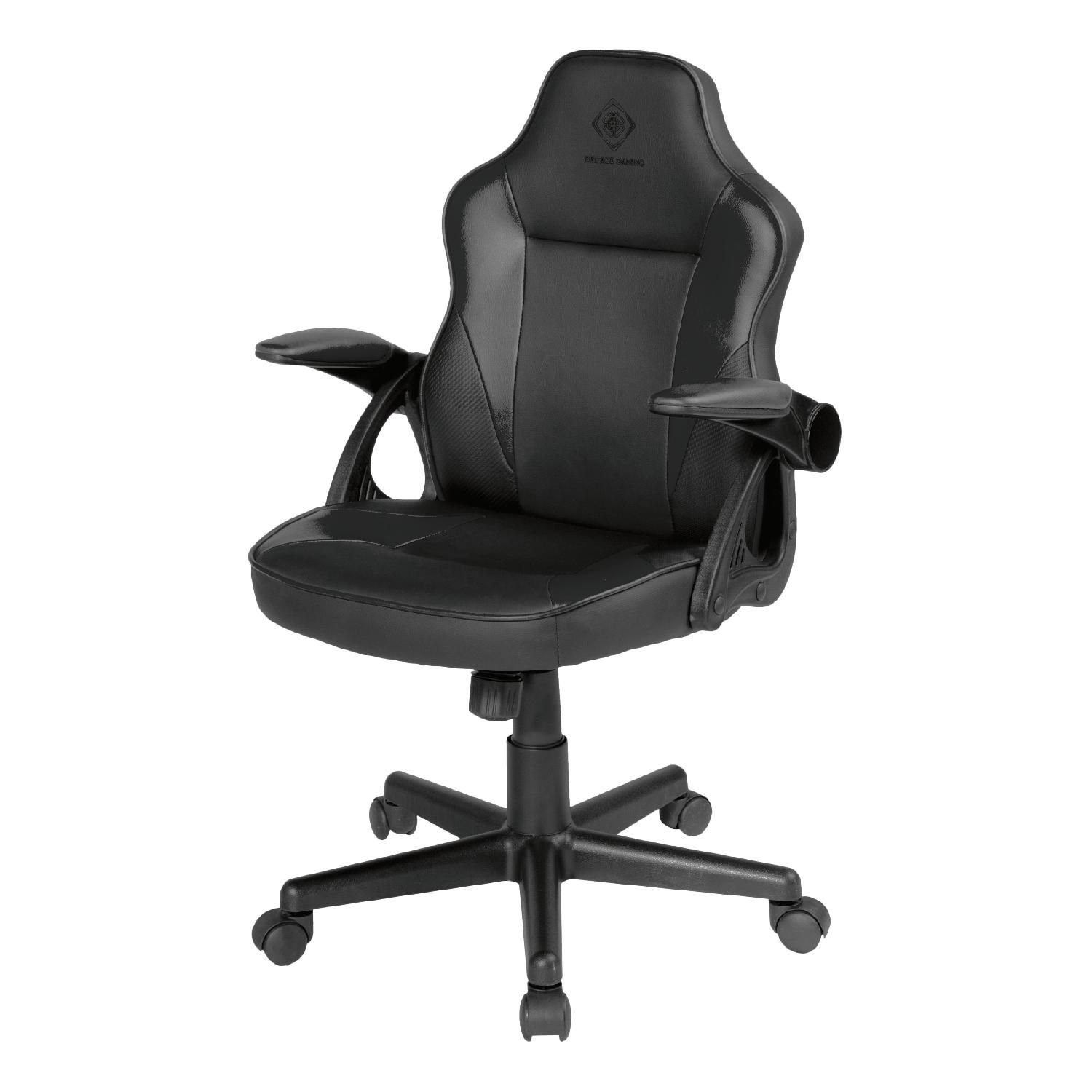 Kunstleder, bis Jahre schwarz klein, DC120 DELTACO "Junior" Stuhl Gaming-Stuhl inkl. Personen höhenverstellbar Gaming cm 150 5 Herstellergarantie für