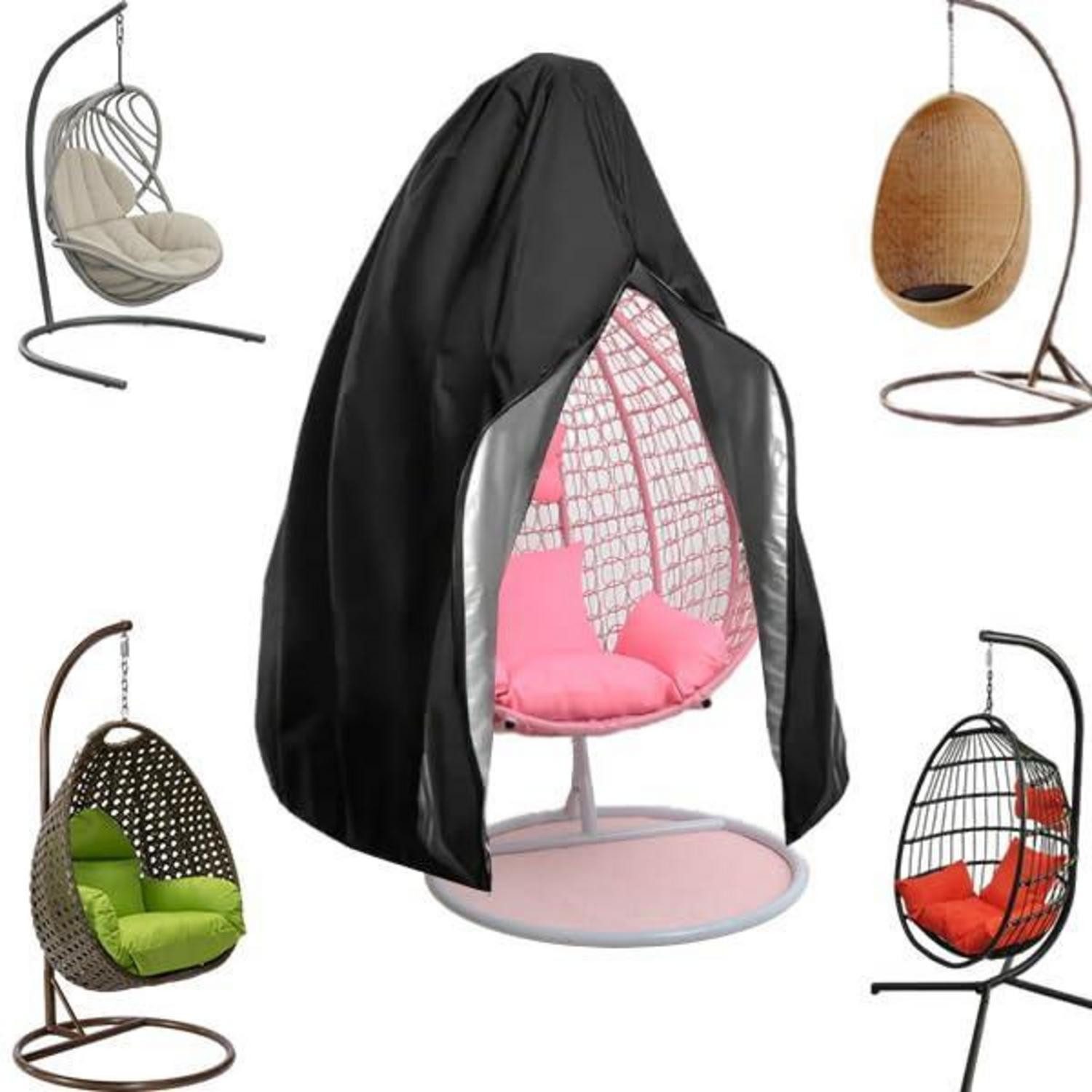 LuxusKollektion Gartenmöbel-Schutzhülle Hängesessel Hülle 190x115cm 210D Oxford wasserdicht (1-St)