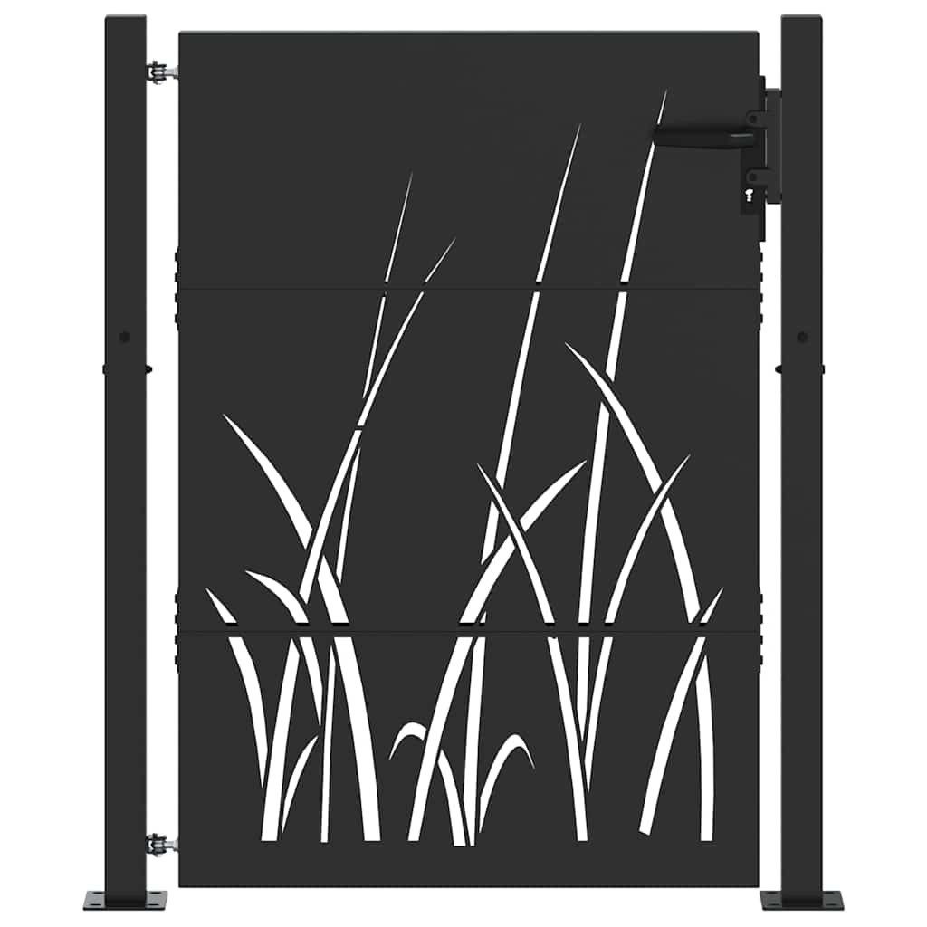 vidaXL Gartentor Gartentor 110 x 130 cm Pulverbeschichteter Stahl Abschließbar
