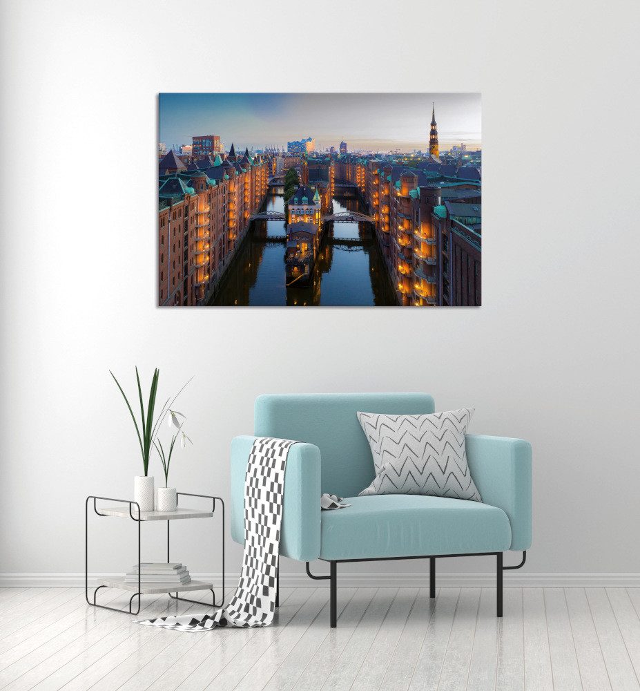 Leinwandbild Speicherstadt