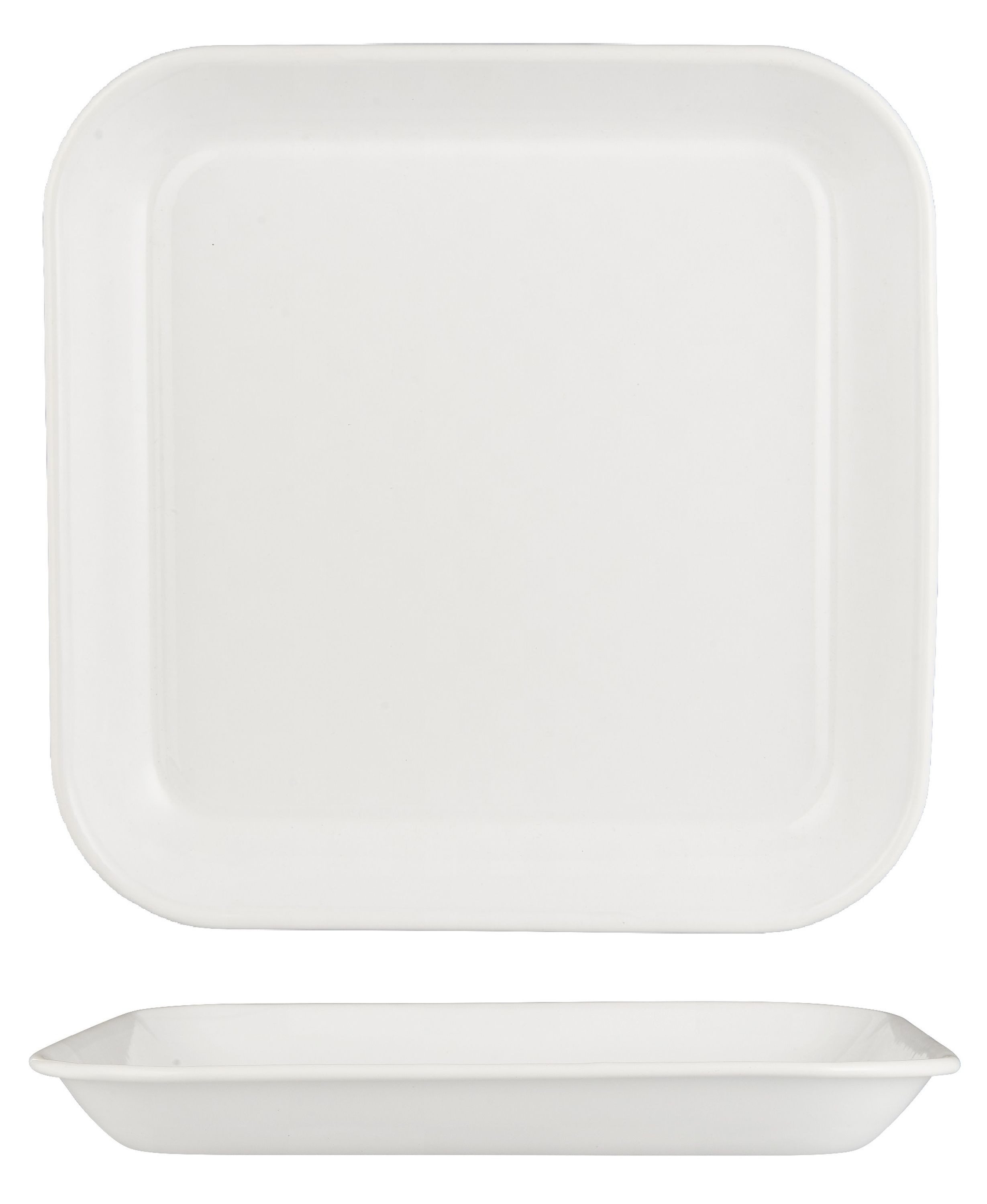 Ib Laursen Dekotablett Ib Laursen Tablett Platte Schale Untersetzer Ablage 30x30cm Emaille